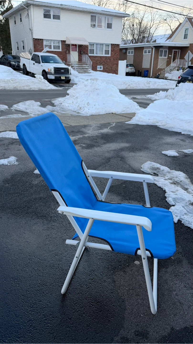 Blue Folding Lawn Chair - photo 4