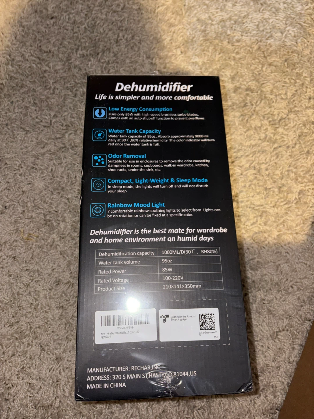 NineSky Dehumidifier Model CT2 - photo 2