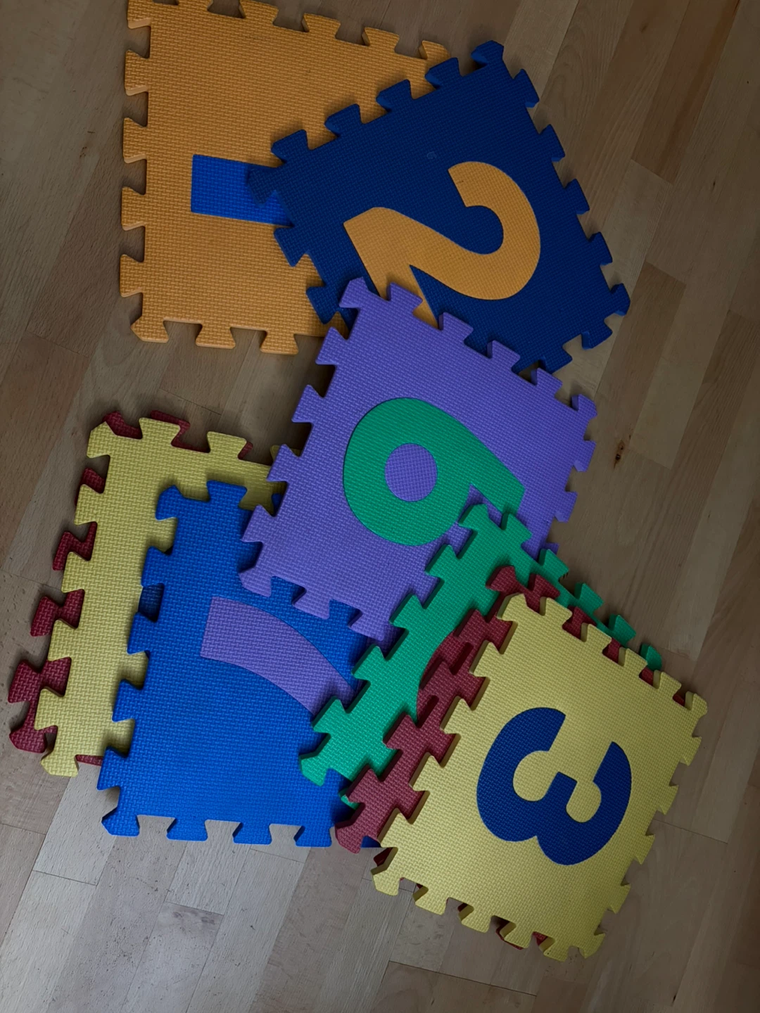Number Puzzle Foam Play Mat Tiles 🧡