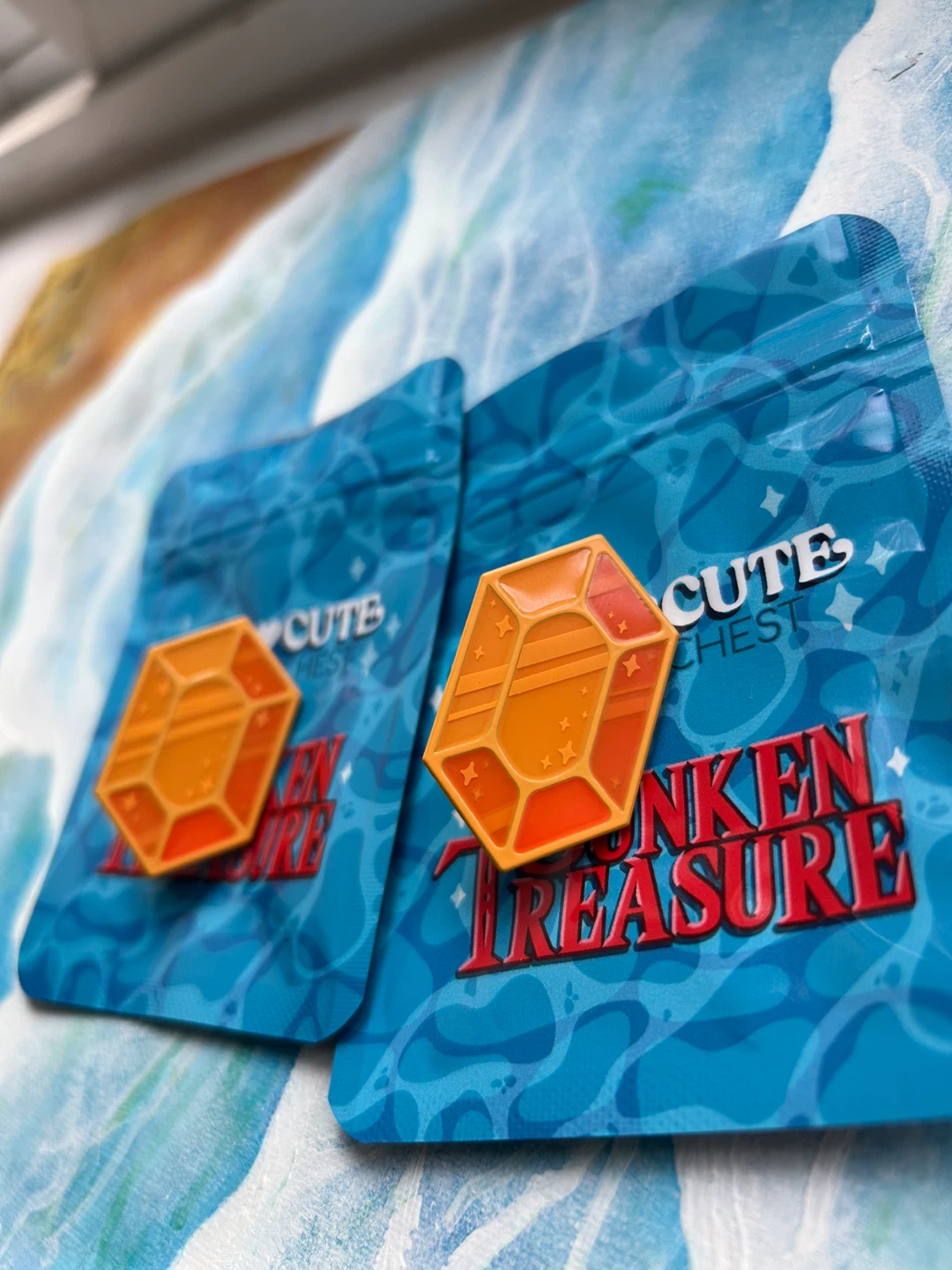 Orange Rupee Winwaker Enamel Pin