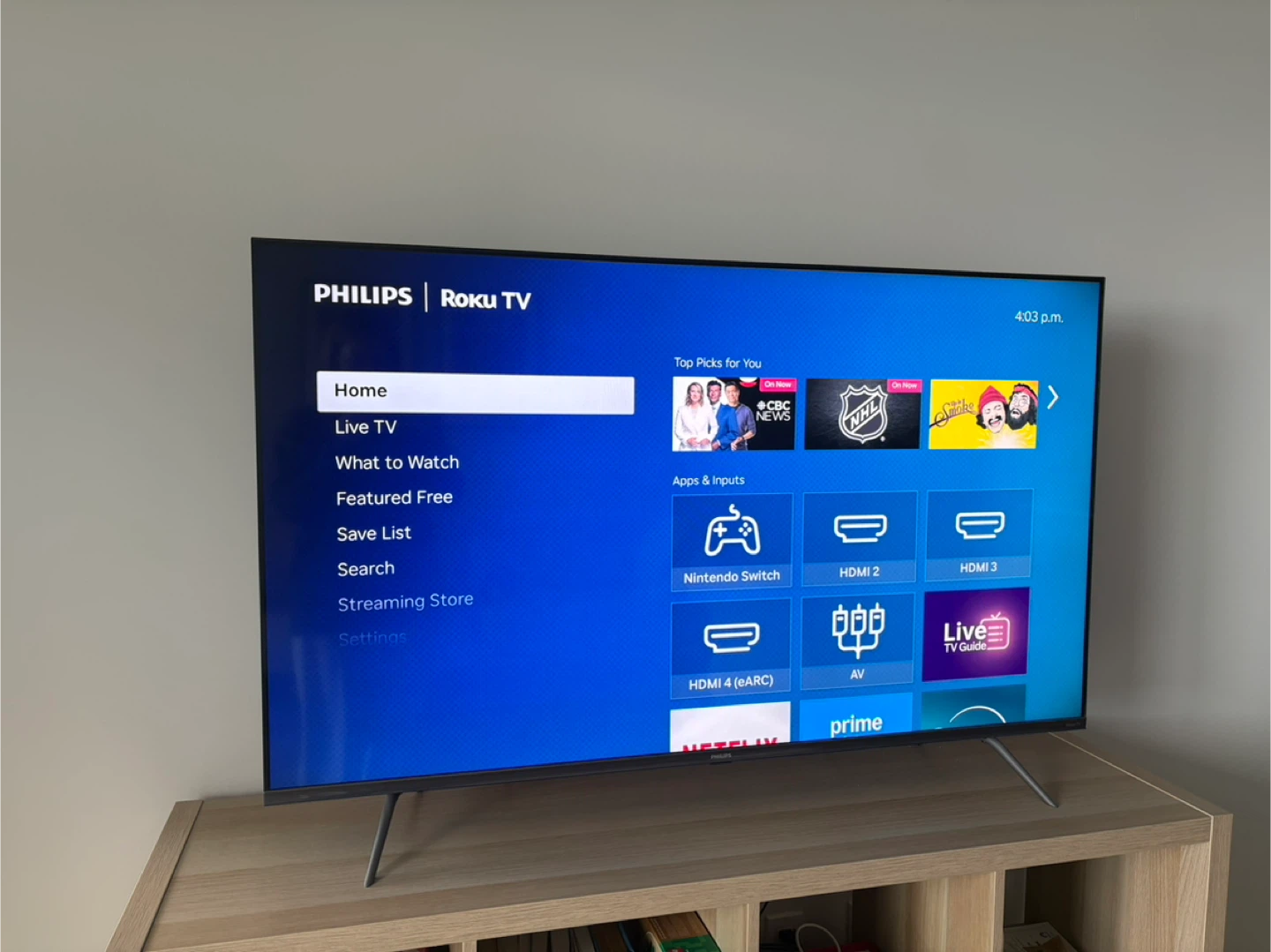 Philips 55‘’ Roku TV 4K QLED with box - photo 2