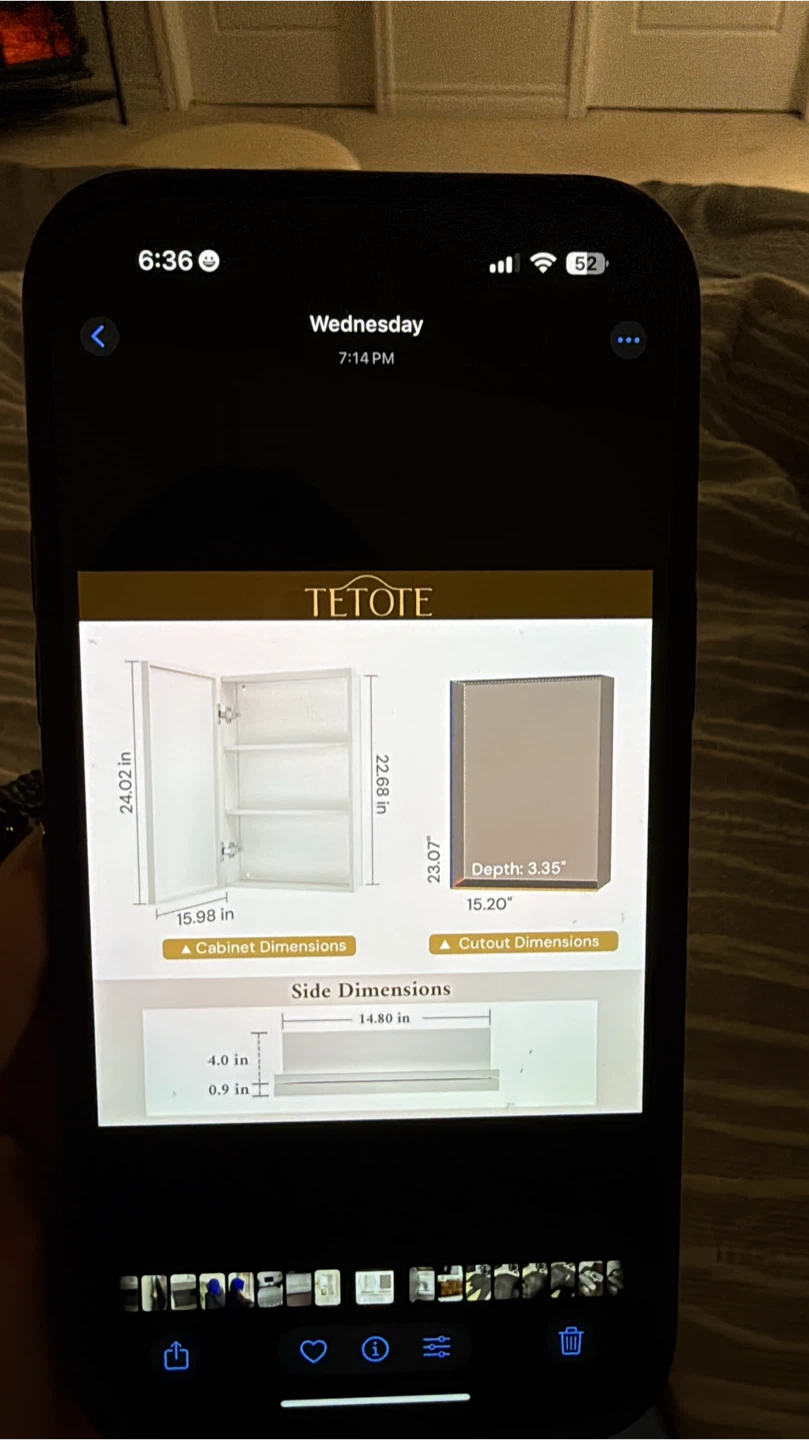 TETOTE LED Medicine Cabinet Mirror - photo 2