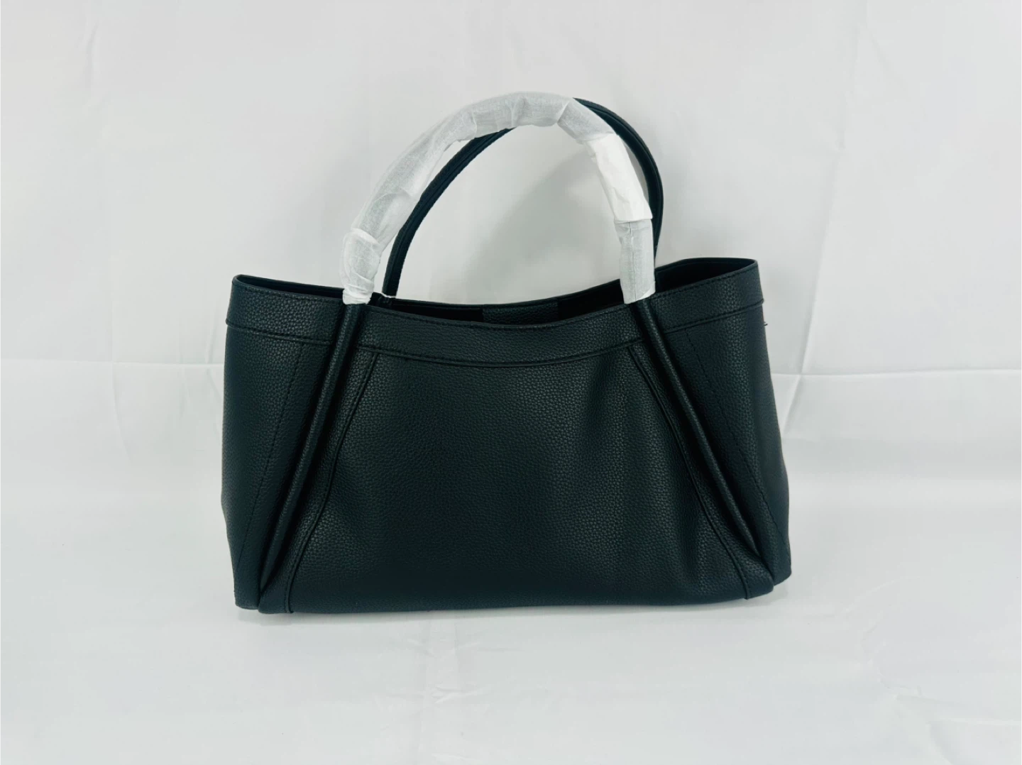 Kelly 2-Piece Set Top Handle Bag in Black Epsom Vegan Leather - photo 3