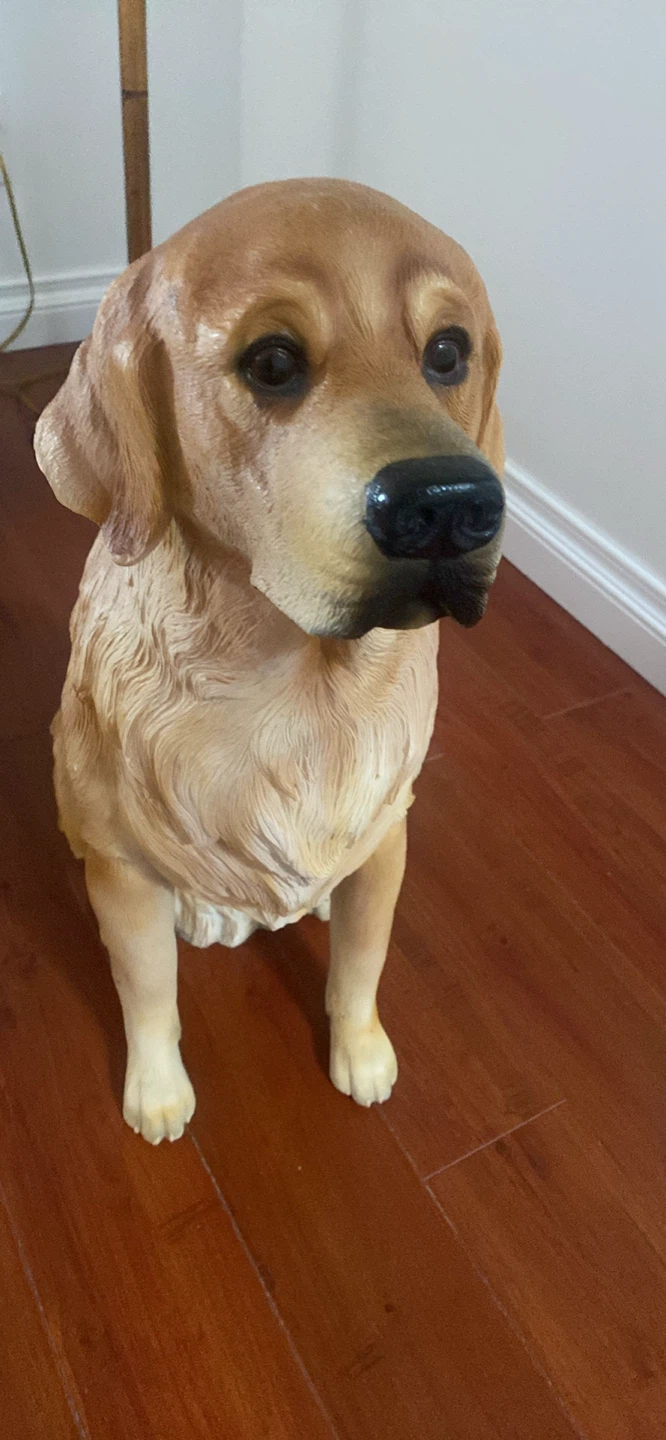 Golden Retriever Dog Statue