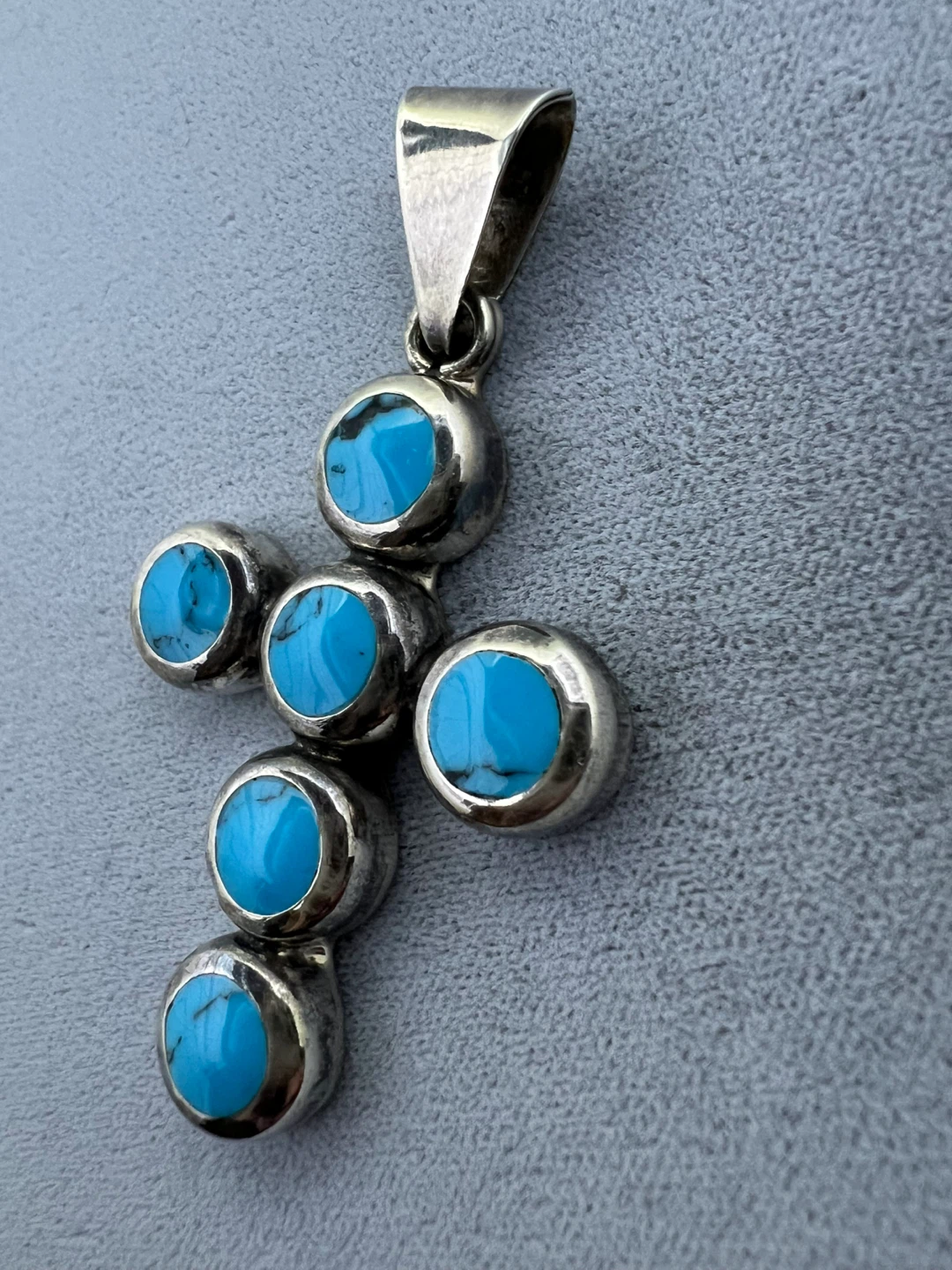 Vintage Sterling Silver Cross Pendant - photo 2