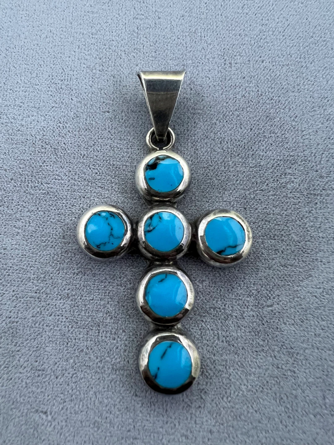 Vintage Sterling Silver Cross Pendant