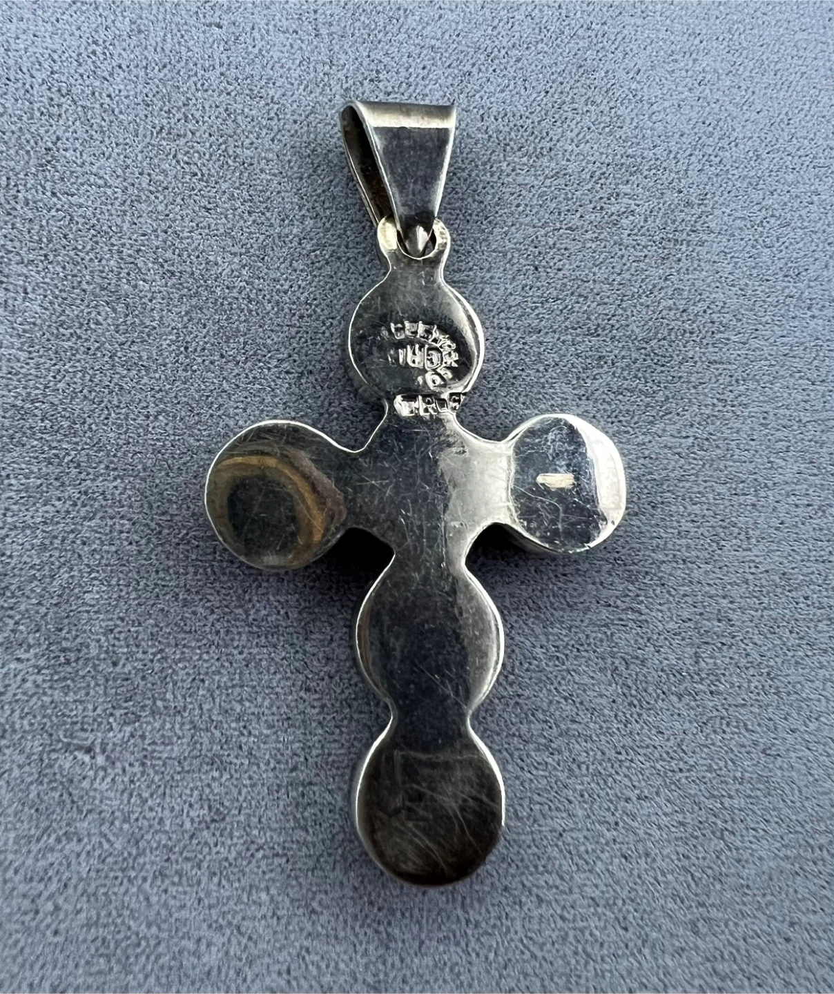 Vintage Sterling Silver Cross Pendant - photo 4