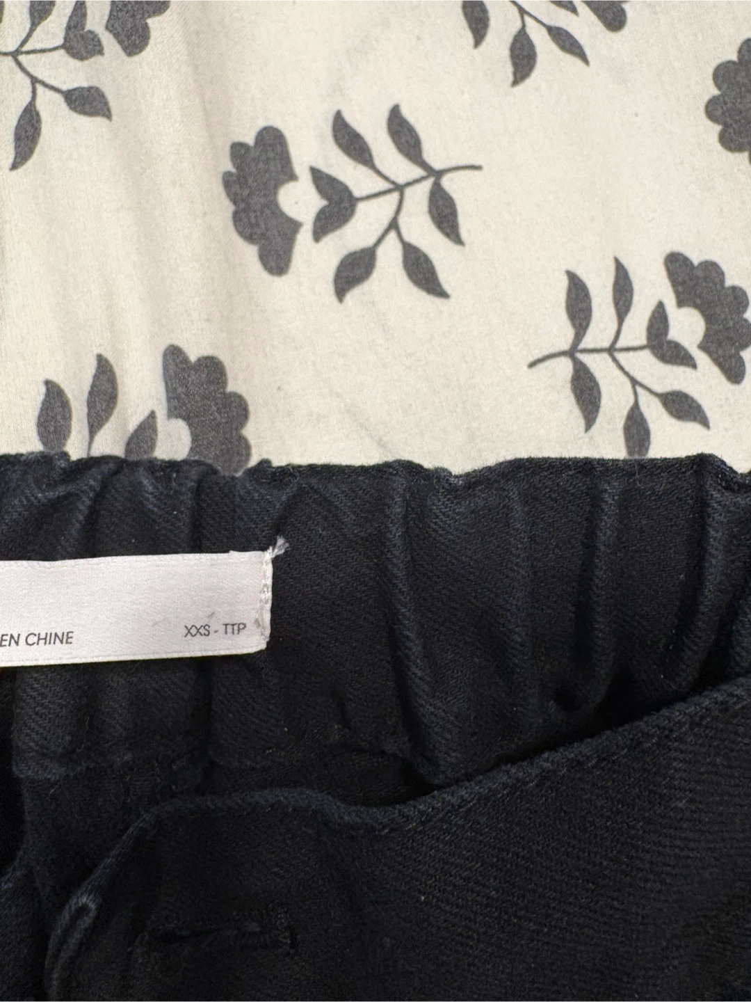 Oak + Fort Black Wide Leg Pants - photo 2