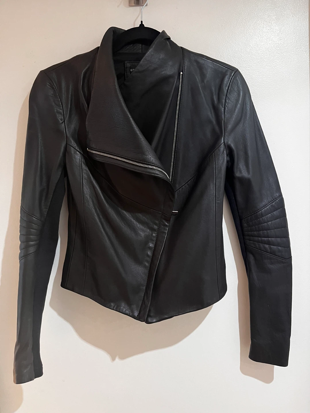 Kookai (Australia) Black Leather Jacket - XS - photo 3