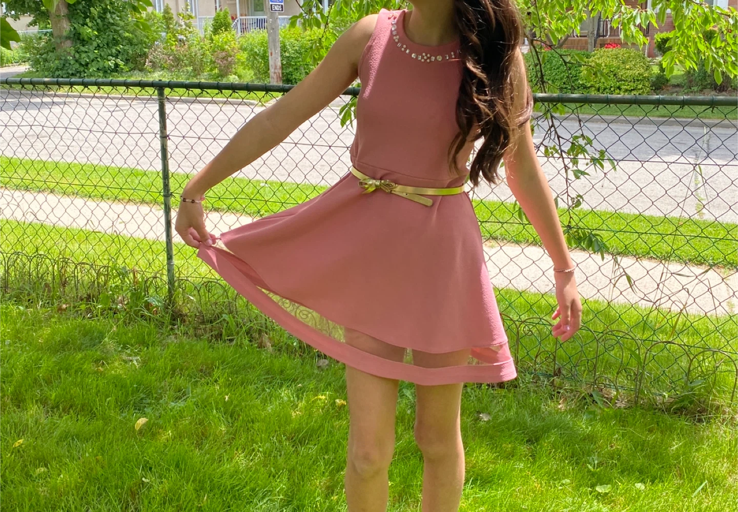 Pink dress