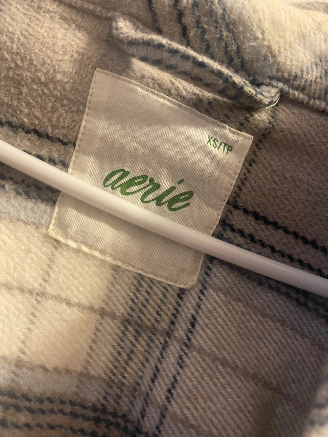 Aerie Plaid Flannel Shirt Jacket XS - photo 2
