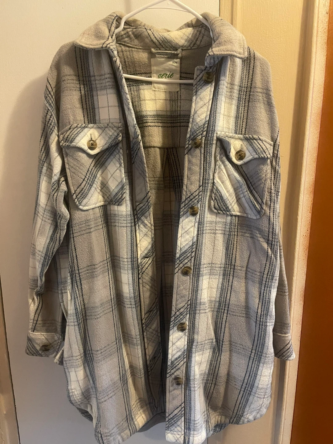 Aerie Plaid Flannel Shirt Jacket XS