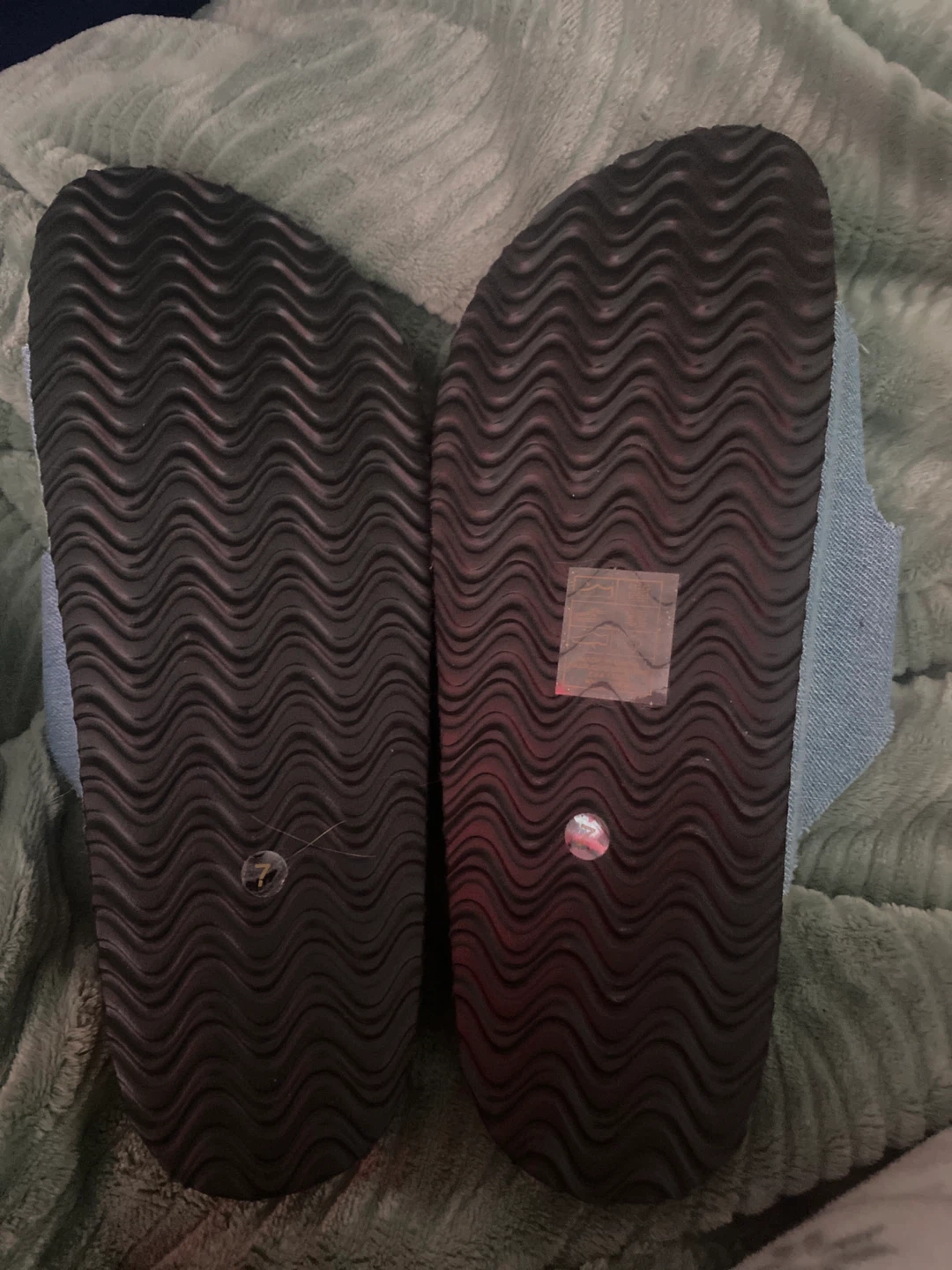 Joe Fresh Women's Denim Slide Sandals Size 7 - photo 2