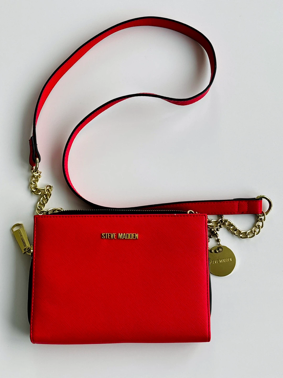 Steve Madden Red Wallet/Clutch with Strap