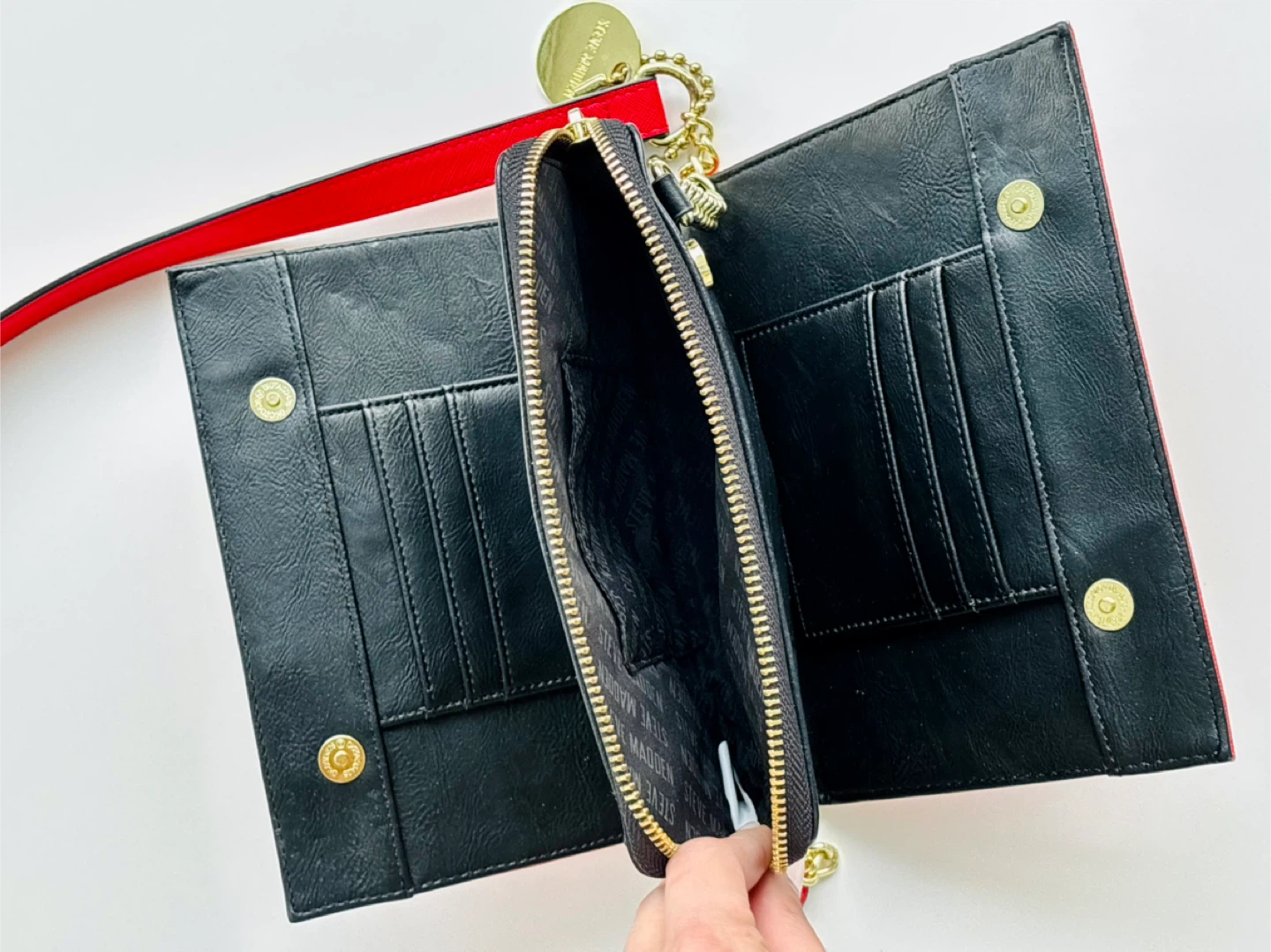 Steve Madden Red Wallet/Clutch with Strap - photo 2