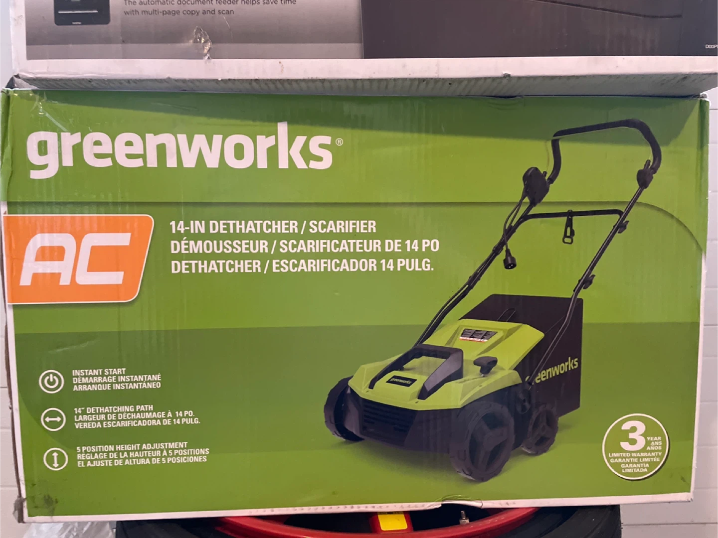 Greenworks 14-Inch AC Dethatcher / Scarifier
