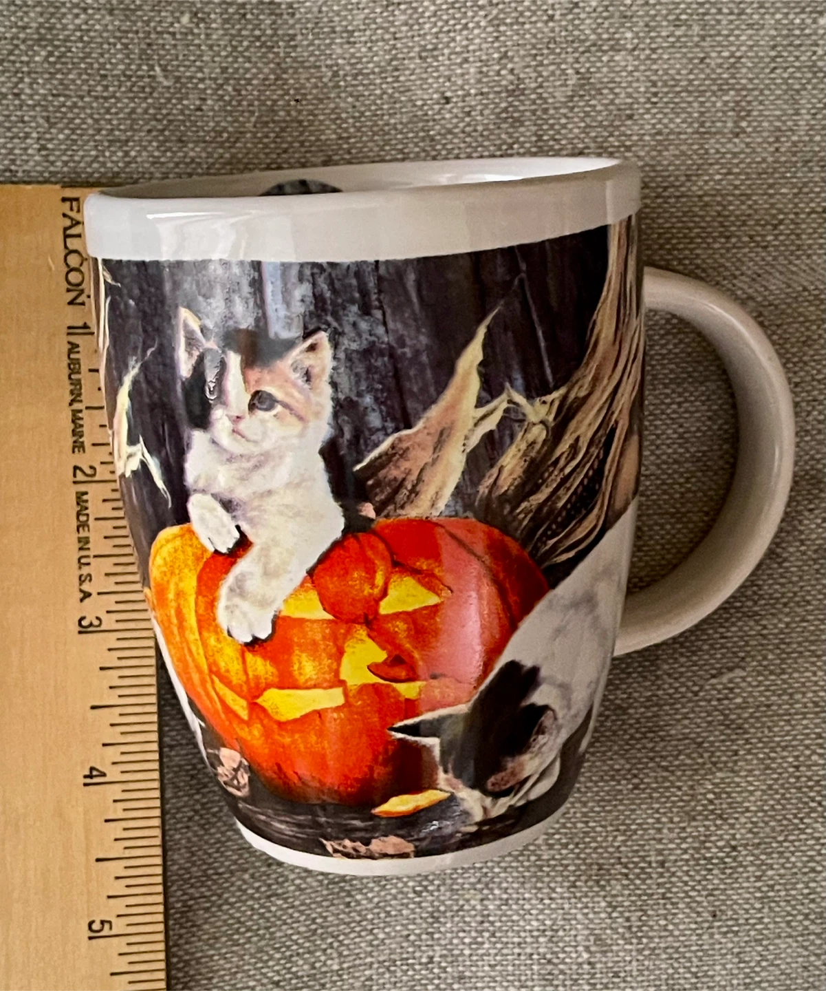 Halloween Kitten and Pumpkin Mug - photo 2