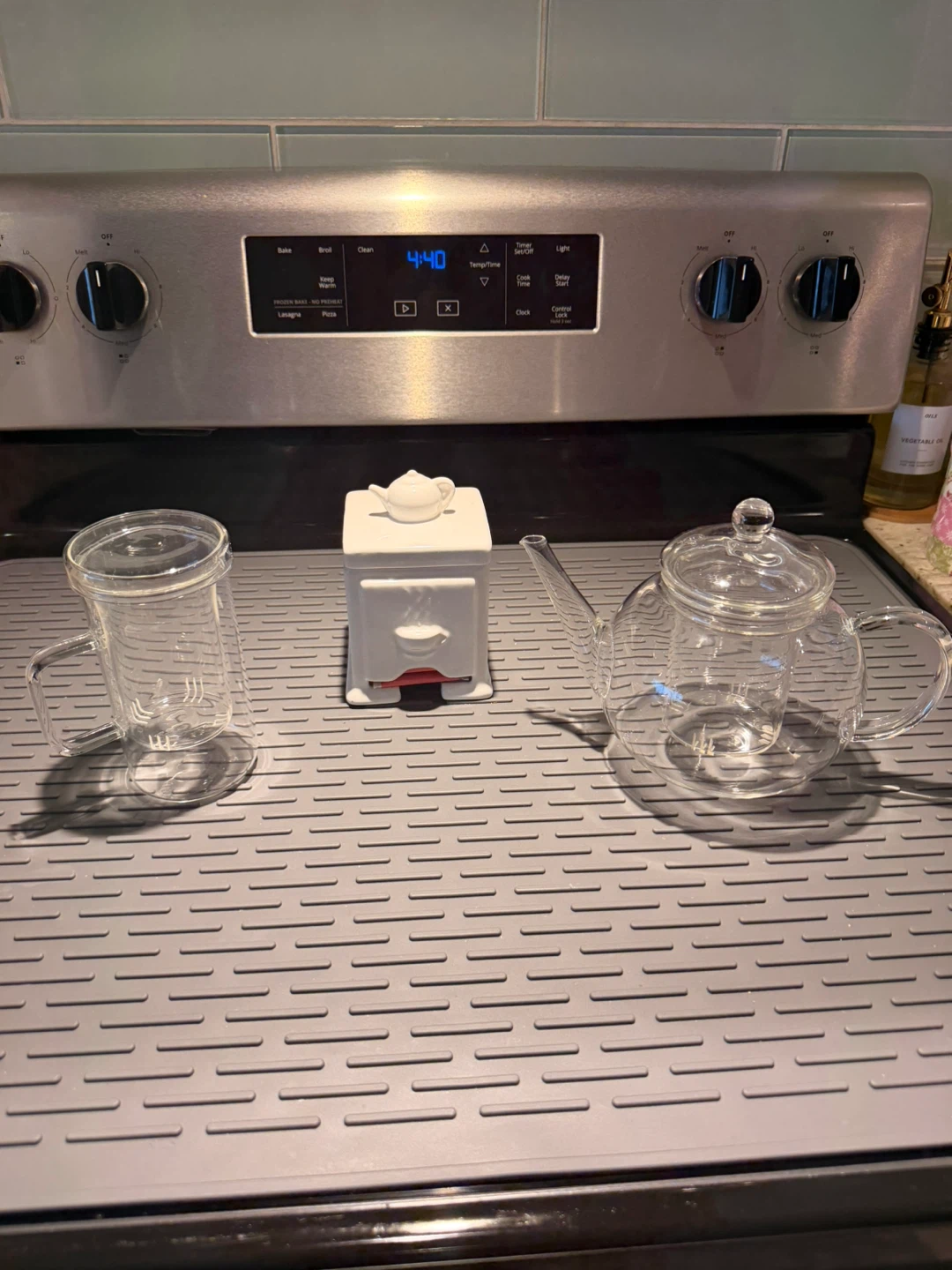 Glass Teapot with Infuser & Tea bag dispenser🏆