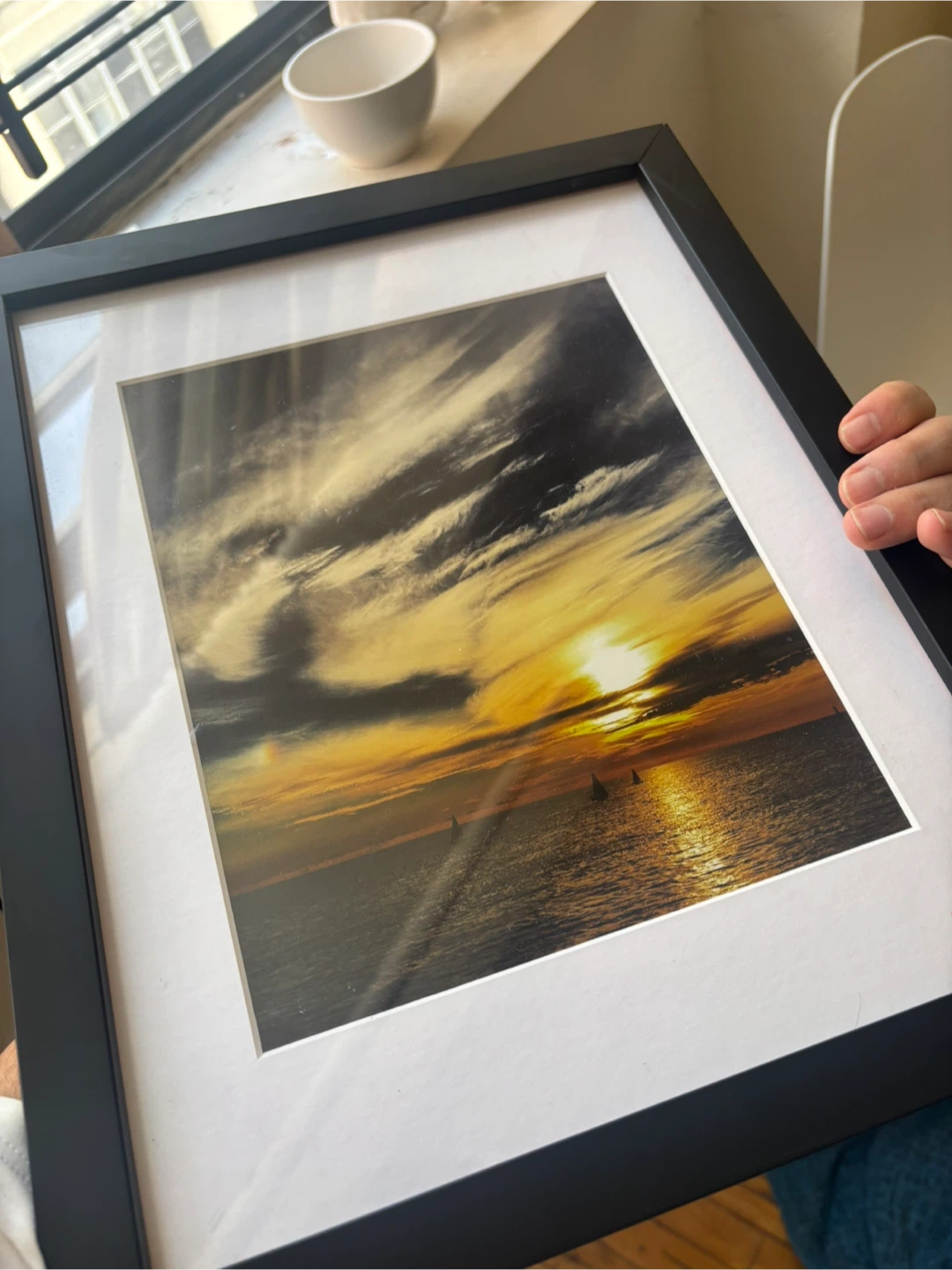 Framed Sunset Seascape Wall Art - photo 3