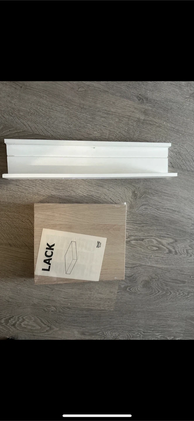 Two IKEA LACK Wall Shelf