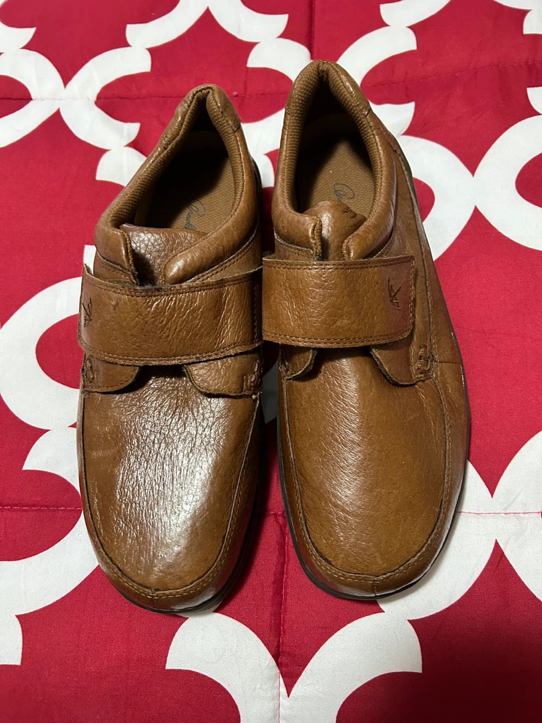 Arnold Palmer Men's Brown Leather Shoes Size 10.5