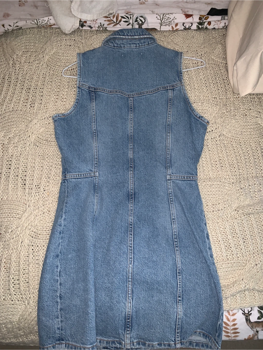 ZARA Sleeveless Denim Dress - Size M (US 28) - photo 3