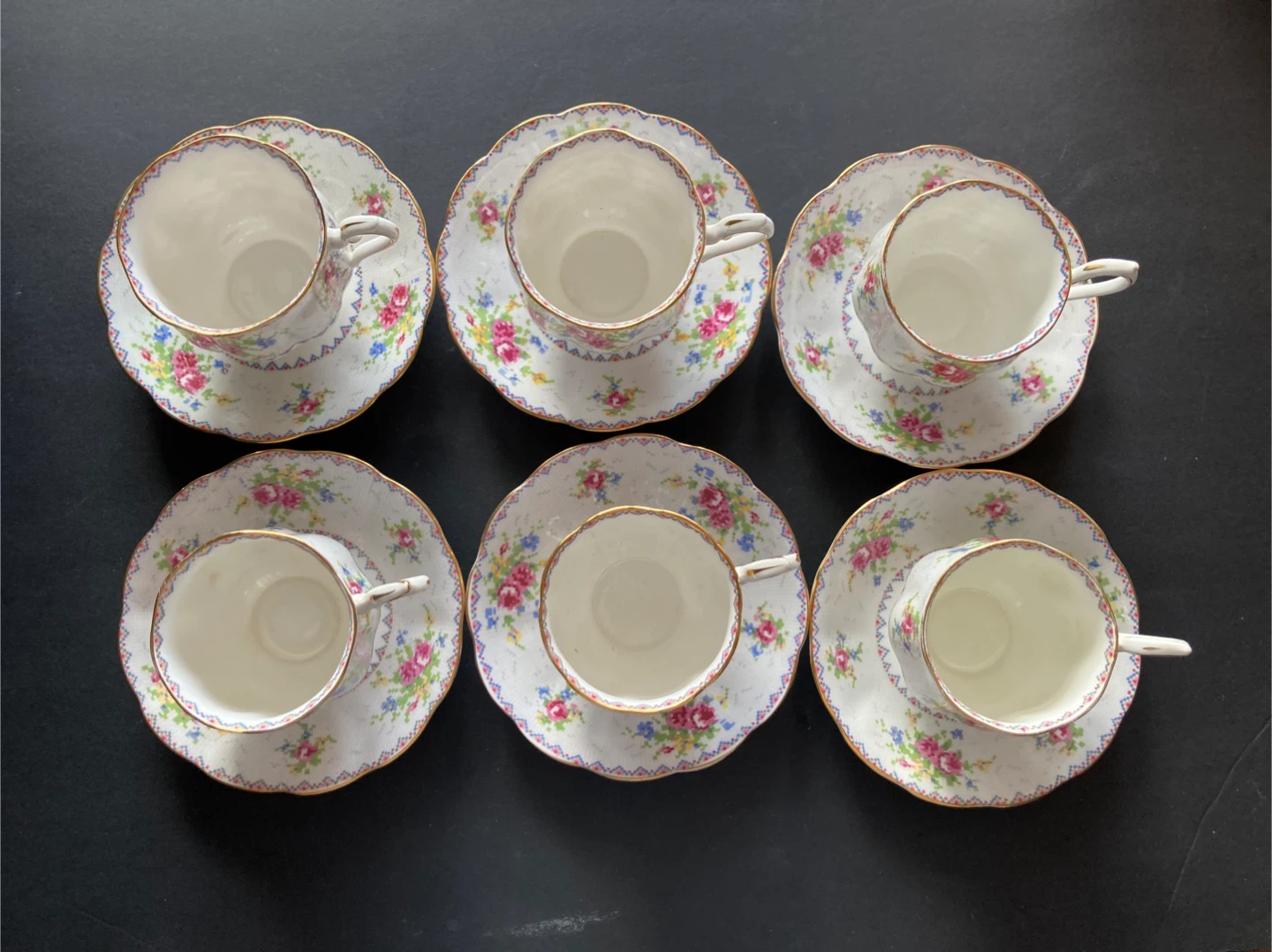 Royal Albert Bone China 6 Teacup and Saucer Set - photo 4