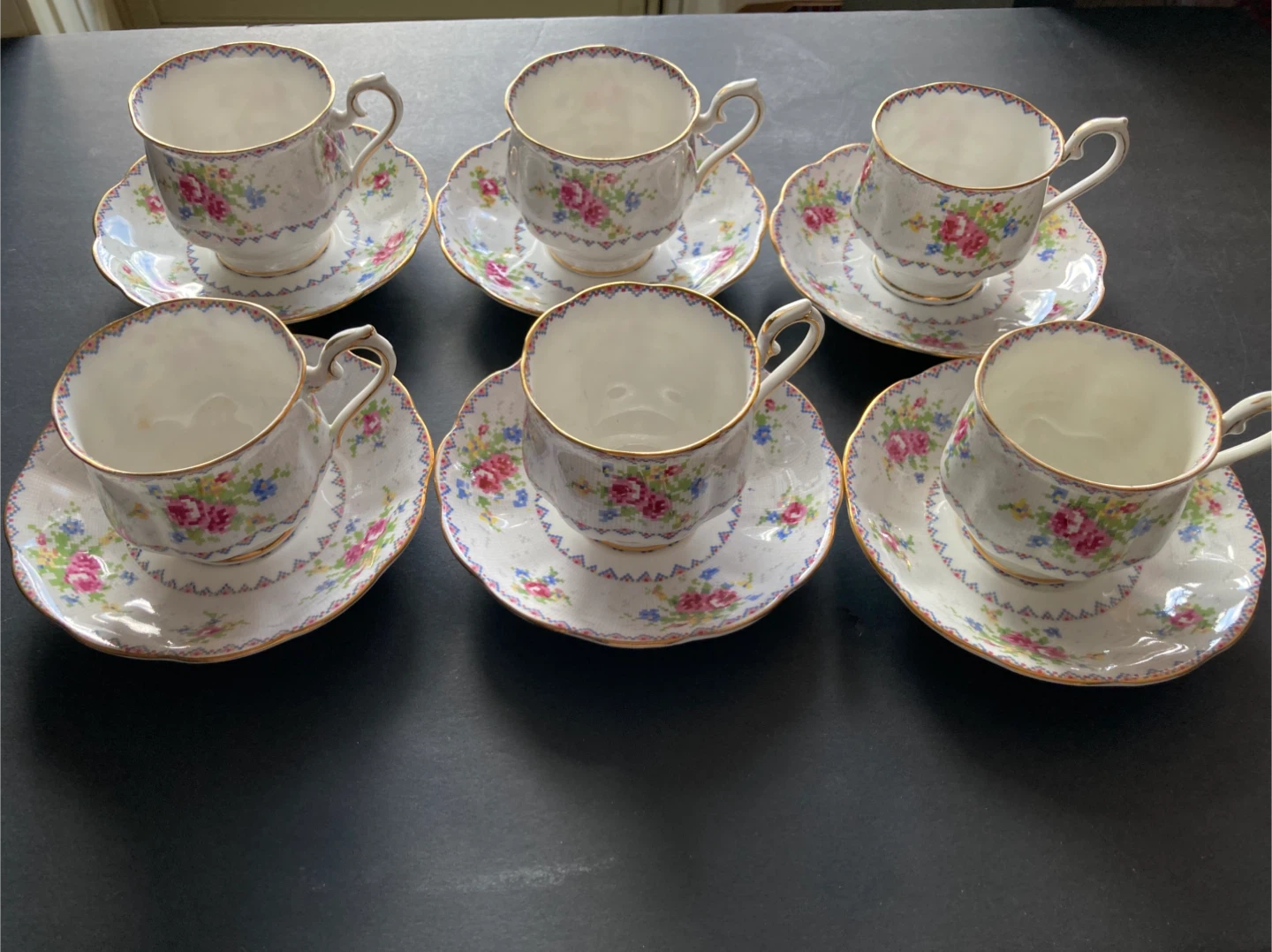 Royal Albert Bone China 6 Teacup and Saucer Set - photo 3