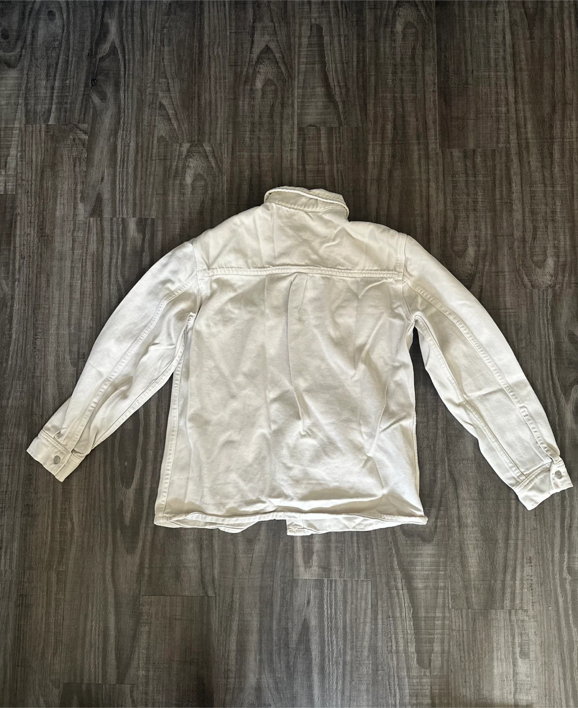 Zara White Button-Up Shirt Jacket - photo 2