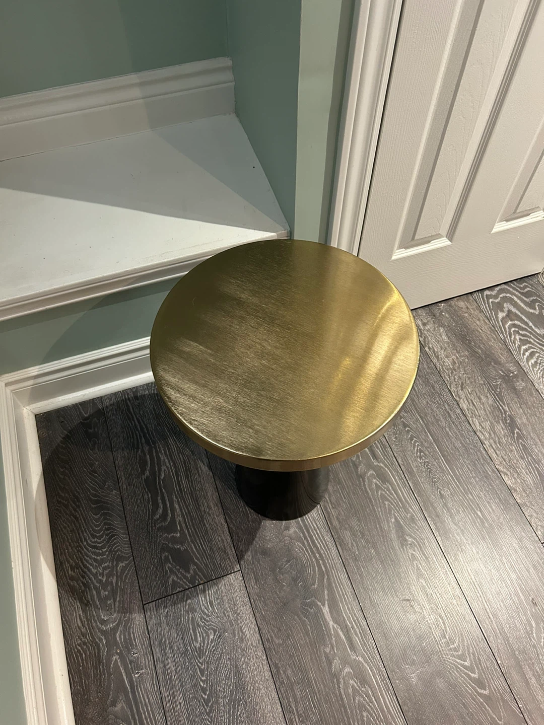 Accent Round Gold & Black Round Table - photo 3
