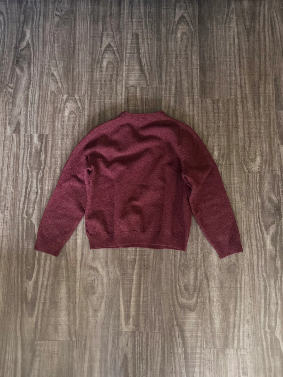 346 Wool Blend V-Neck Sweater - Burgundy - photo 2