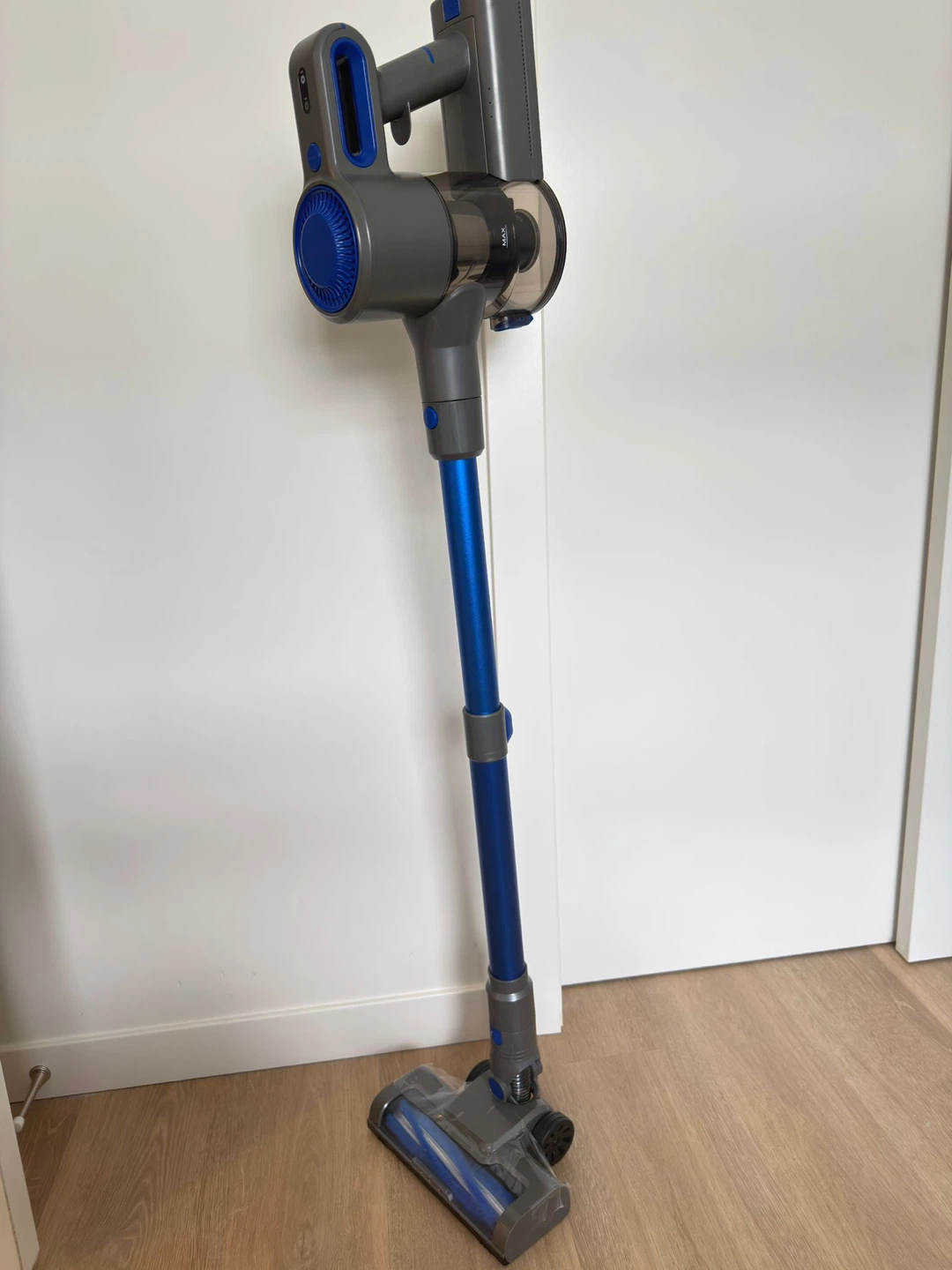 Blue and Grey Cordless Stick Vacuum Cleaner