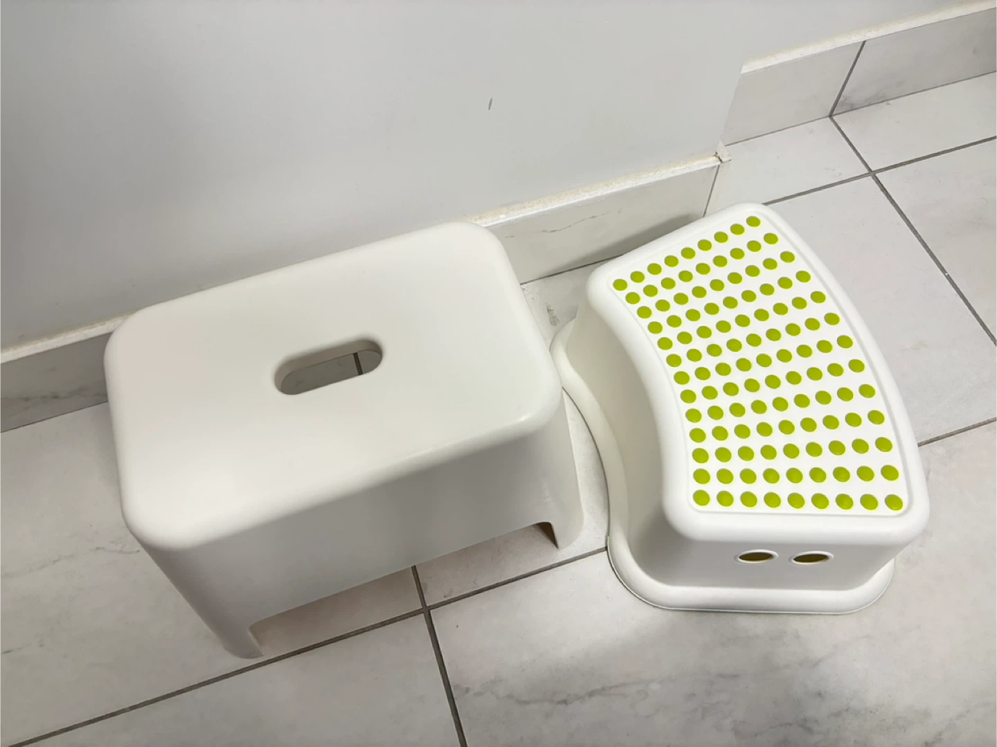 White Step Stools