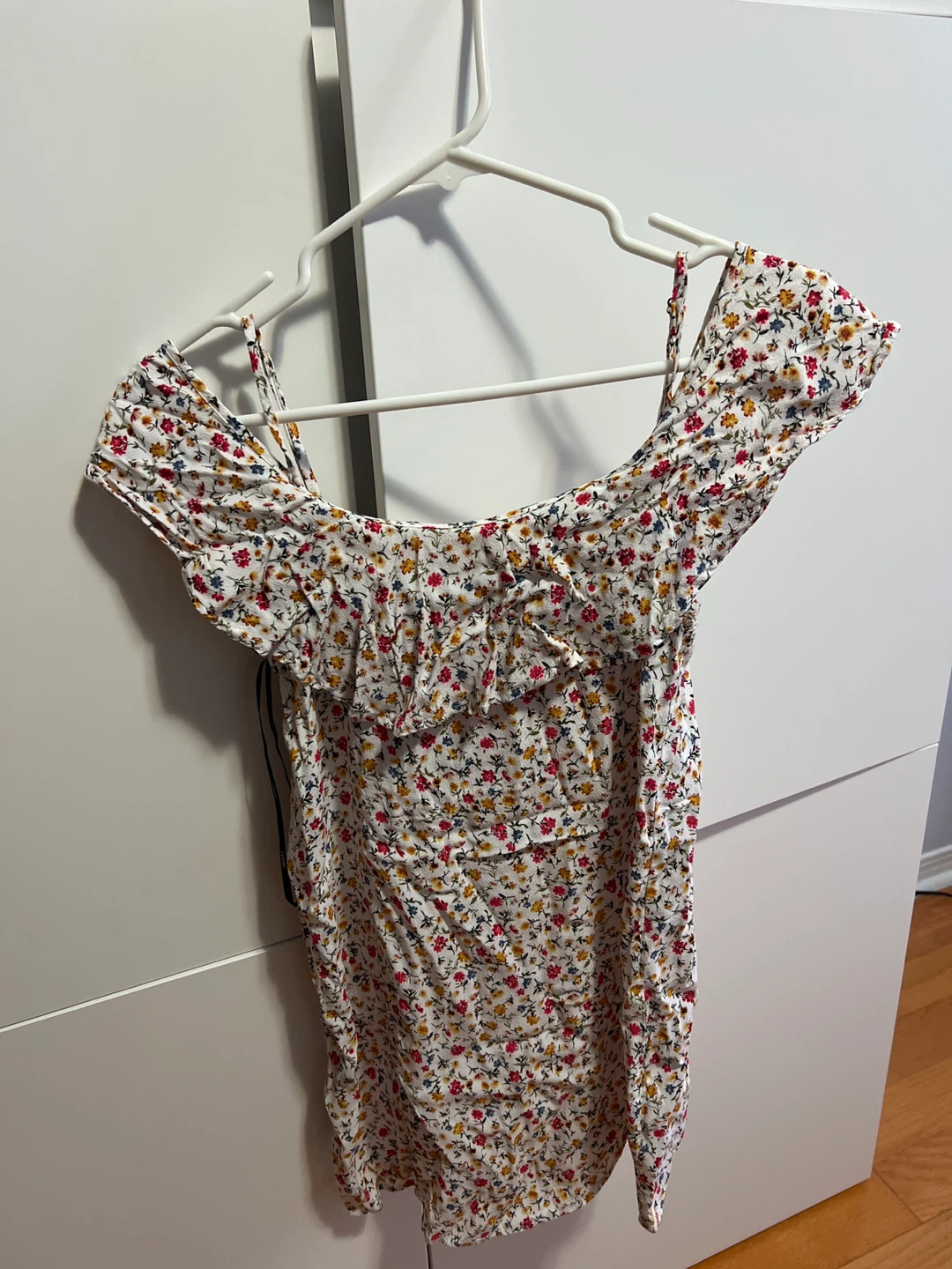 Floral Print Off-the-Shoulder Dress