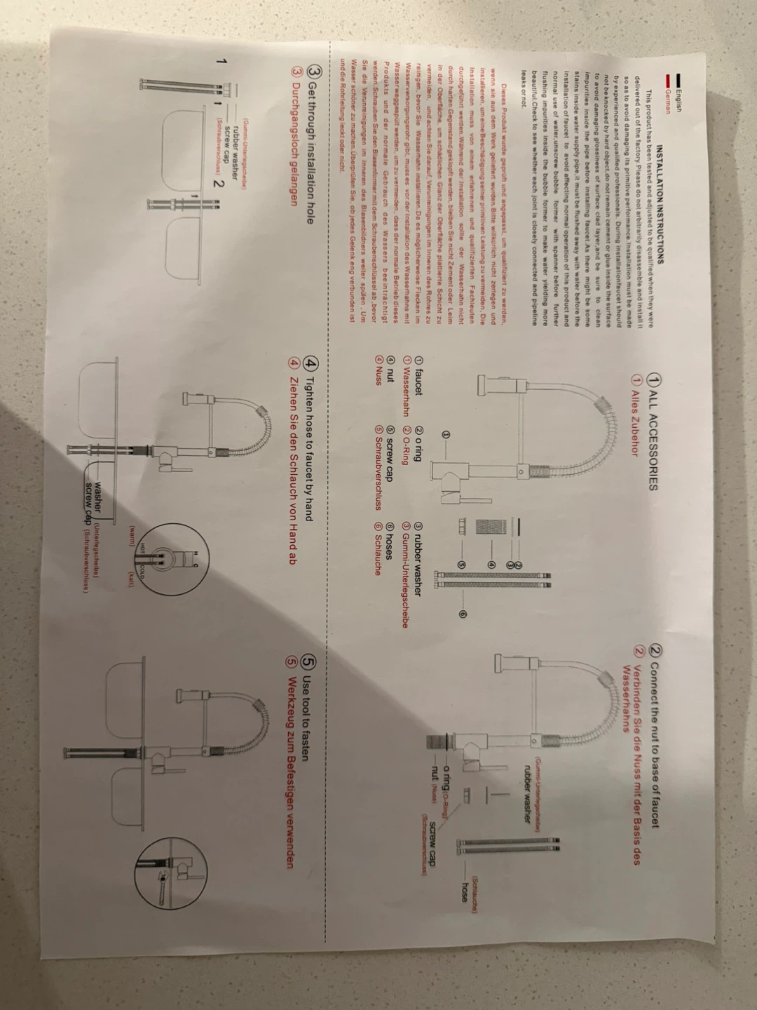 Black Gooseneck Kitchen Faucet with Pull-Down Sprayer - photo 2