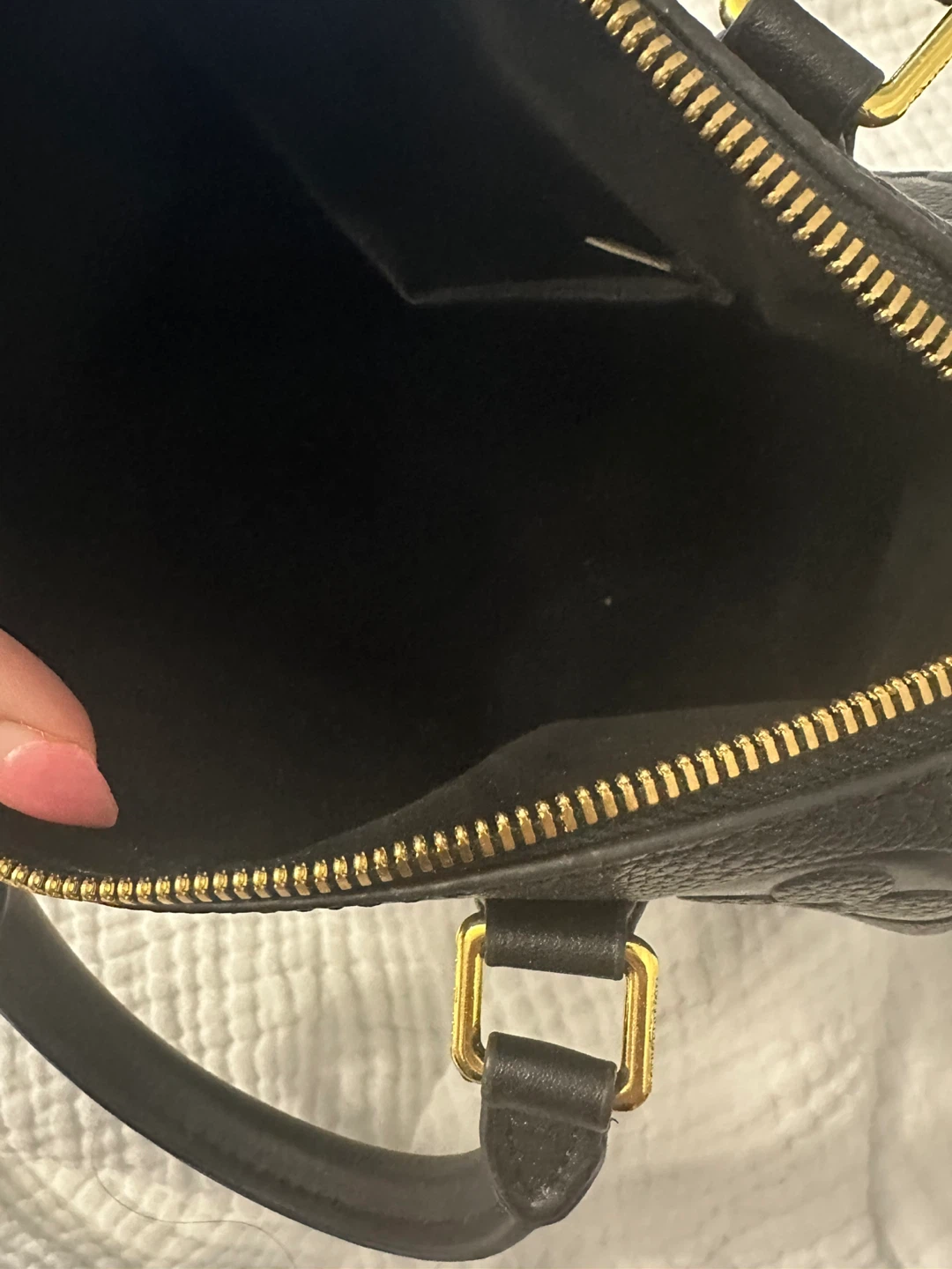 Black Monogram Empreinte Leather Bag - photo 2