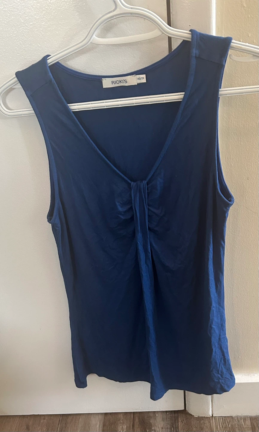 Ricki's Blue V-Neck Tank Top - XS/TP