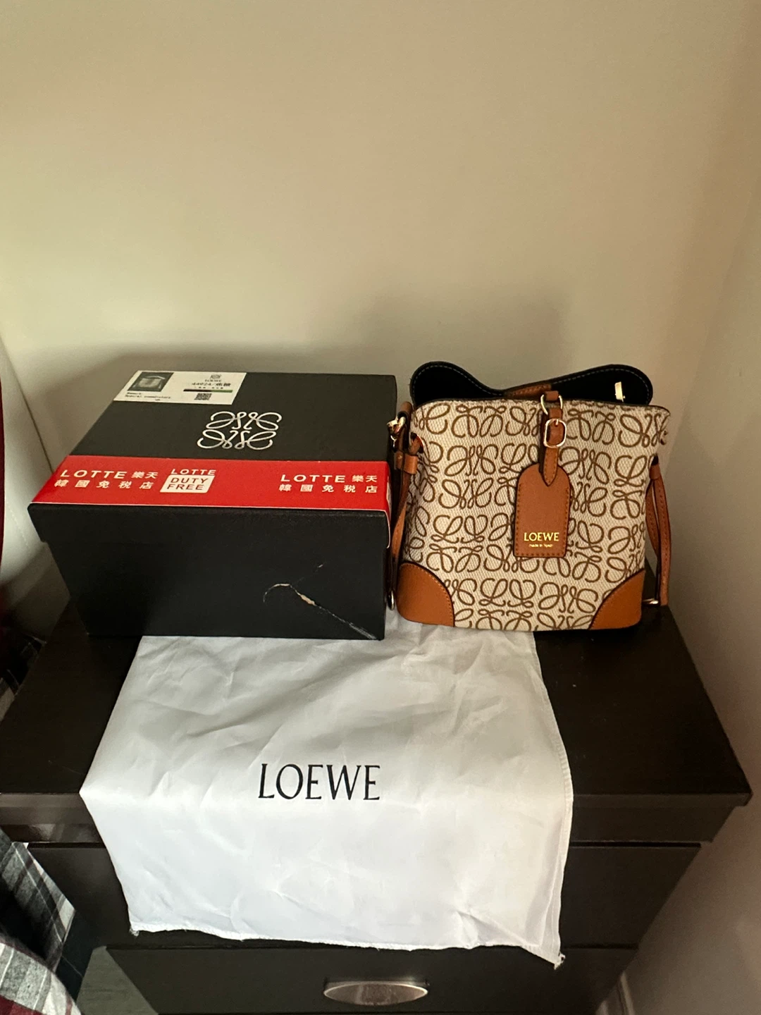Loewe Anagram Bucket Bag