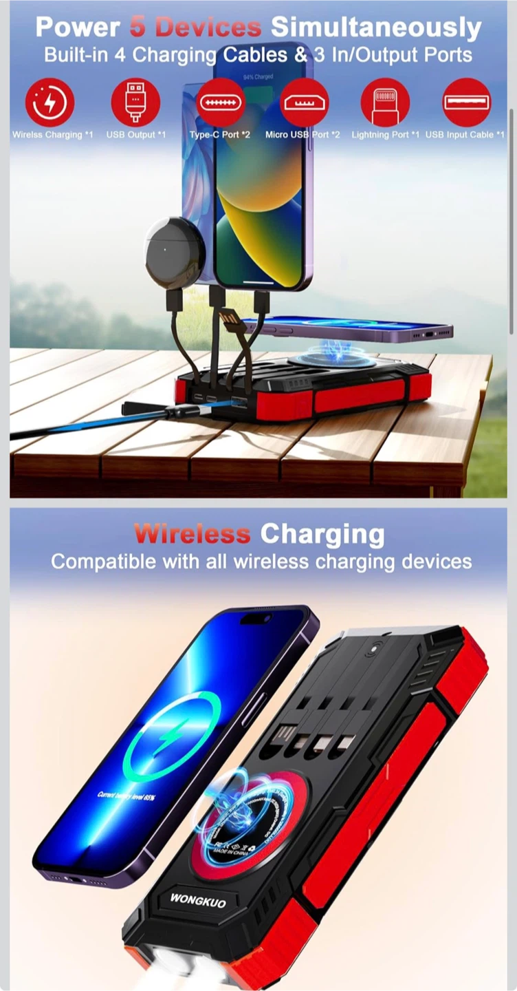 49800mAh Solar Power Bank - photo 2