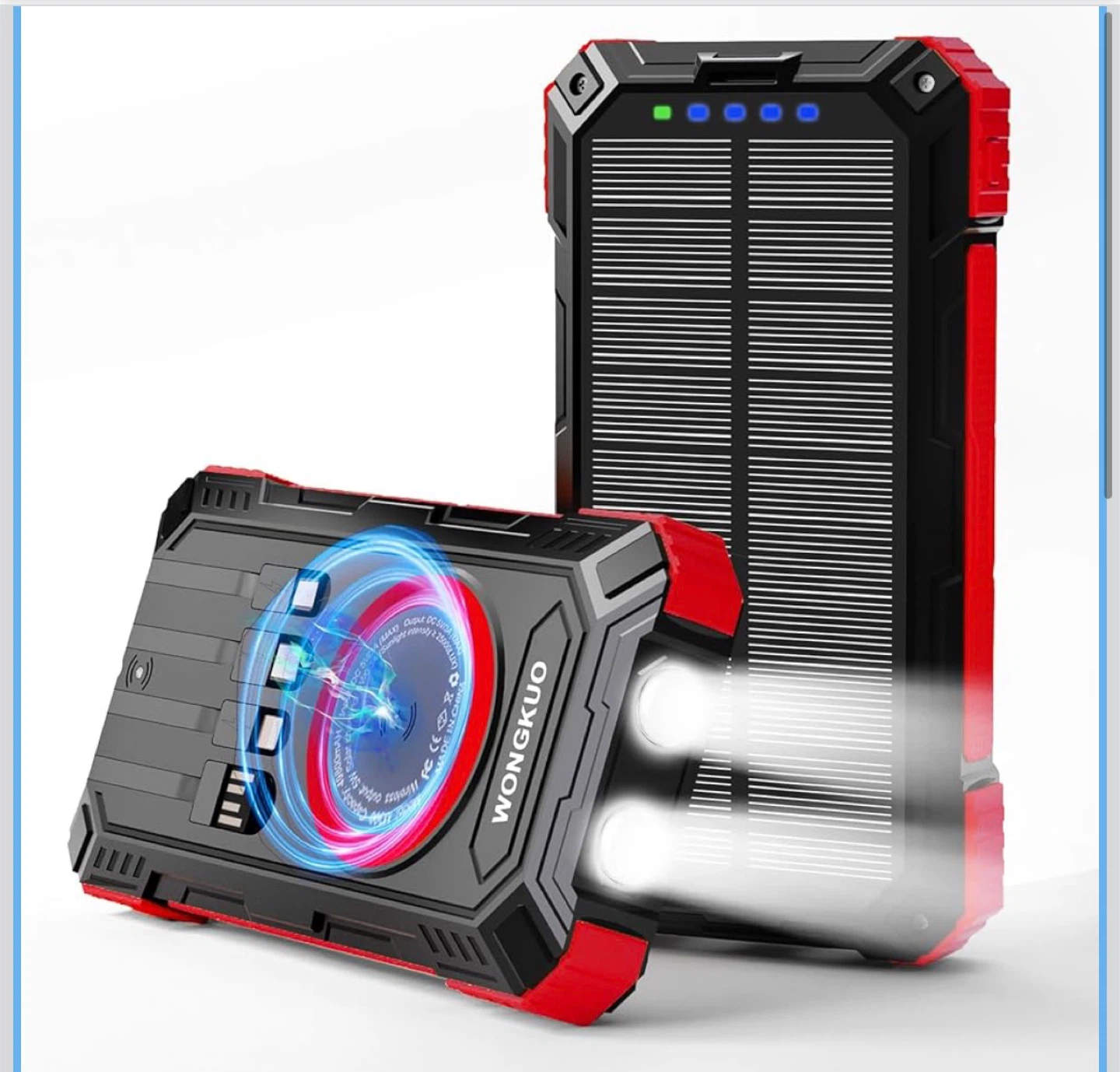 49800mAh Solar Power Bank