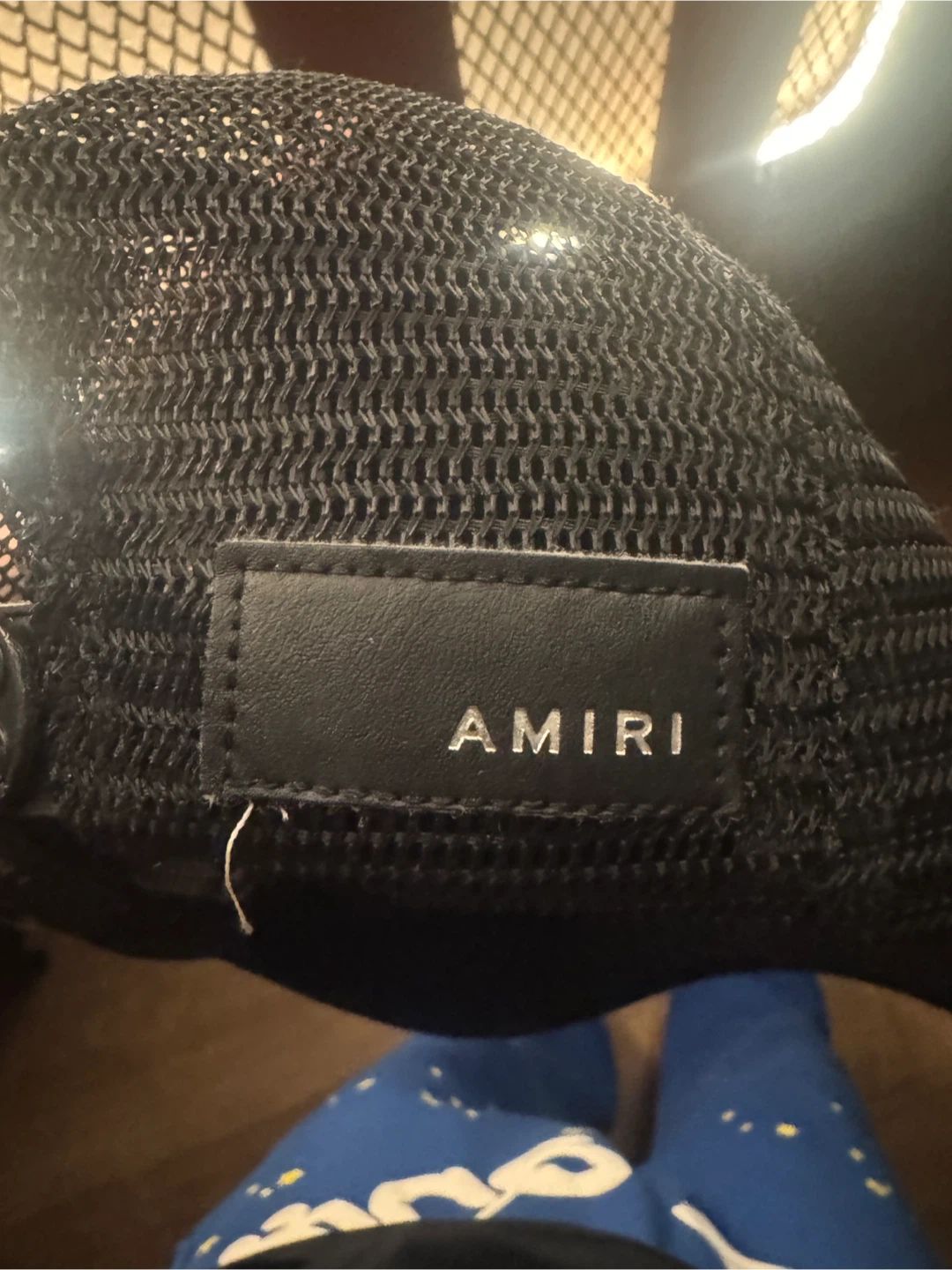 AMIRI Black Mesh Trucker Hat - photo 4