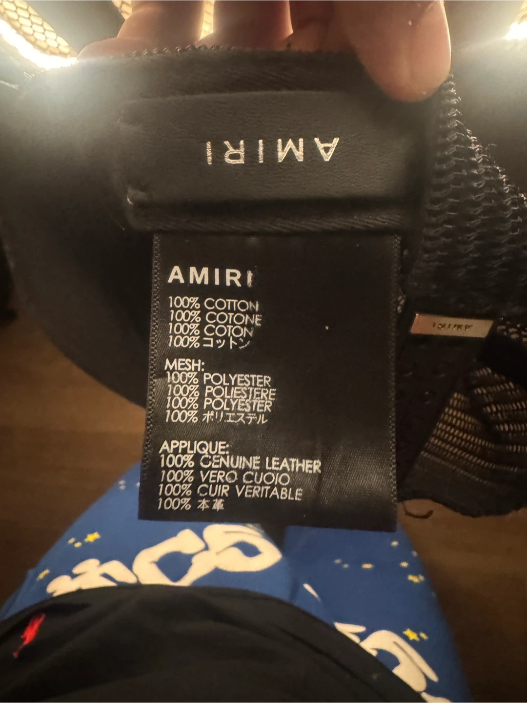 AMIRI Black Mesh Trucker Hat - photo 2