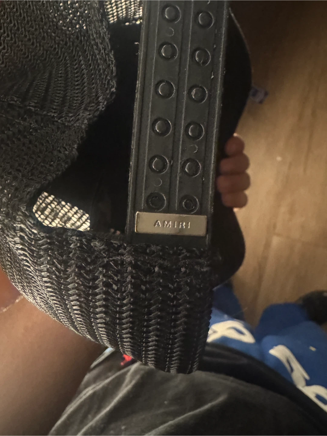 AMIRI Black Mesh Trucker Hat - photo 5