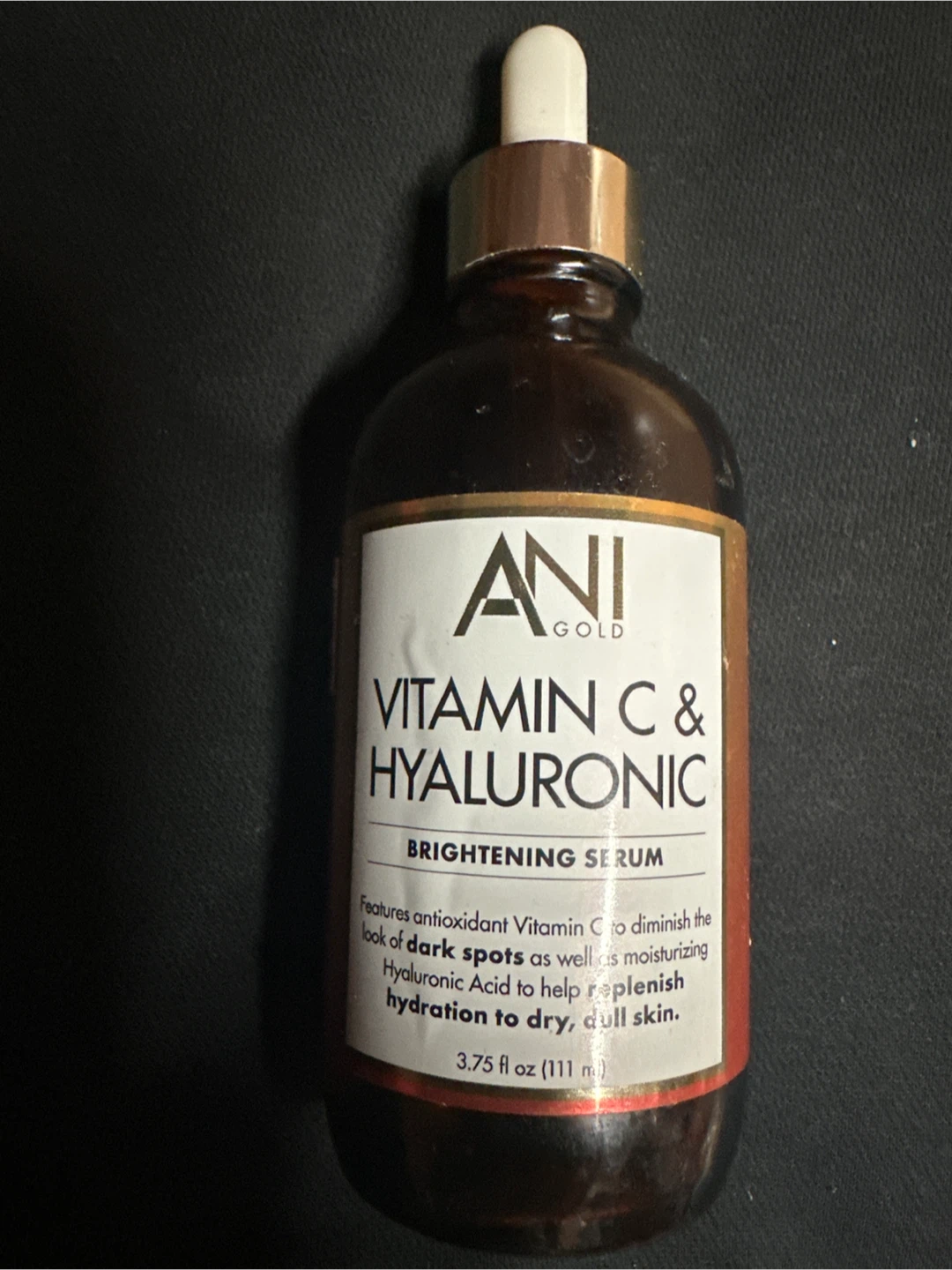 ANI GOLD Vitamin C & Hyaluronic Brightening Serum 3.75 fl oz