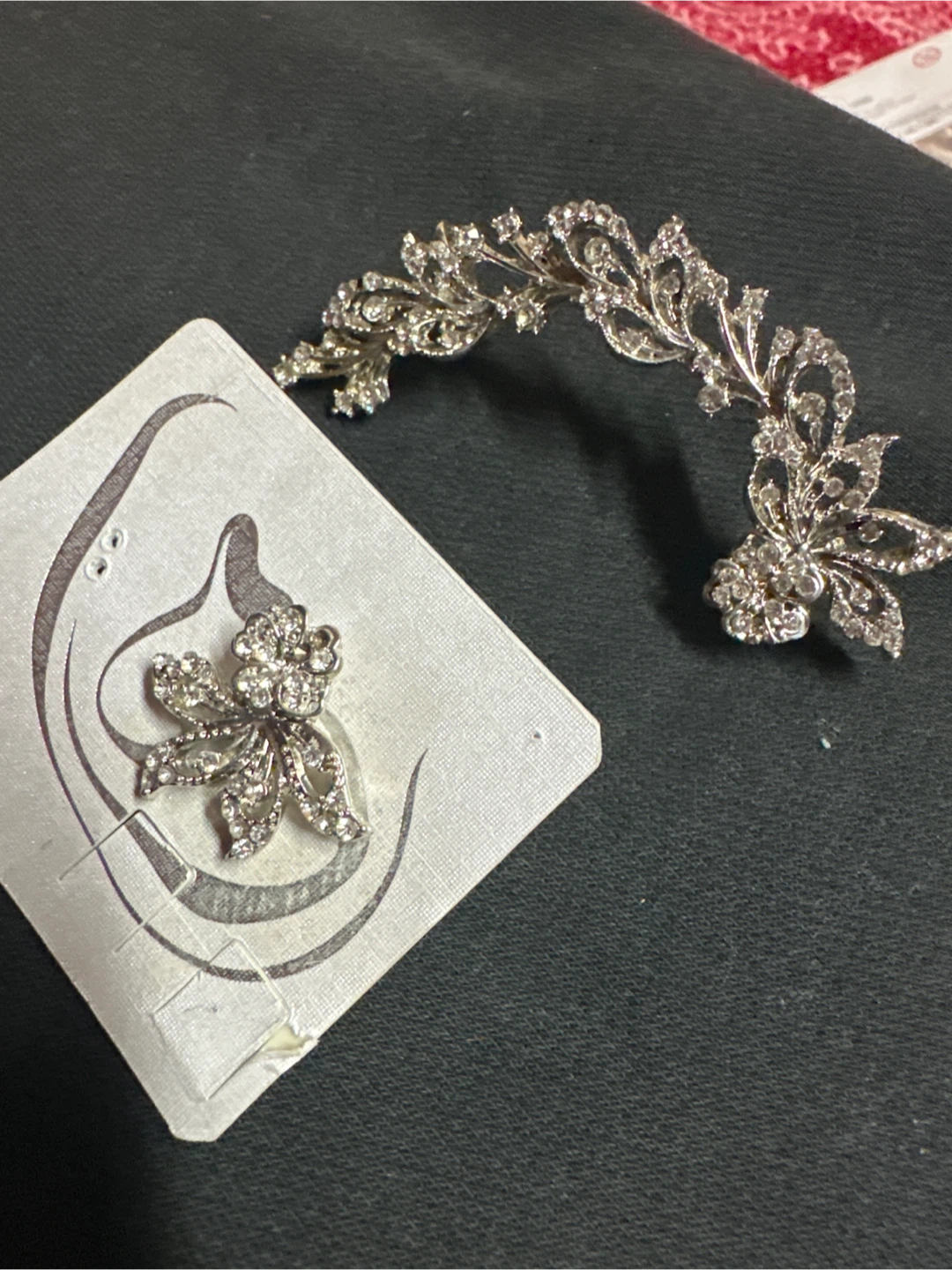 Sparkly Hair Clip and Brooch Set