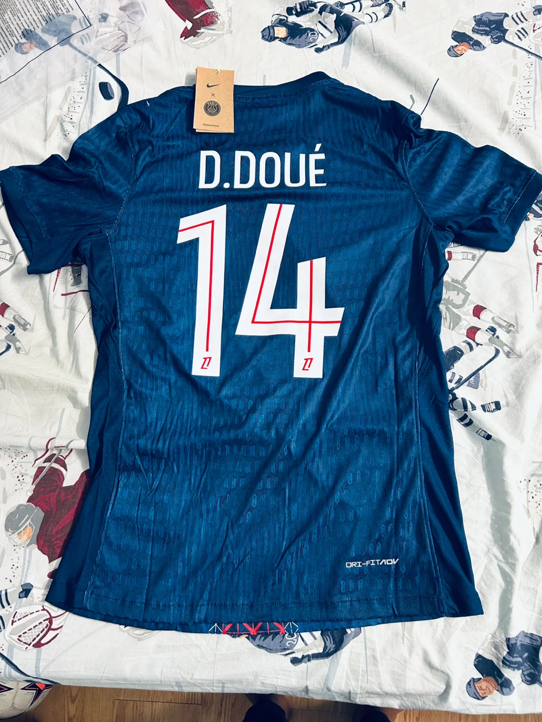 Paris Saint-Germain D. Doué #14 Soccer Jersey - photo 2