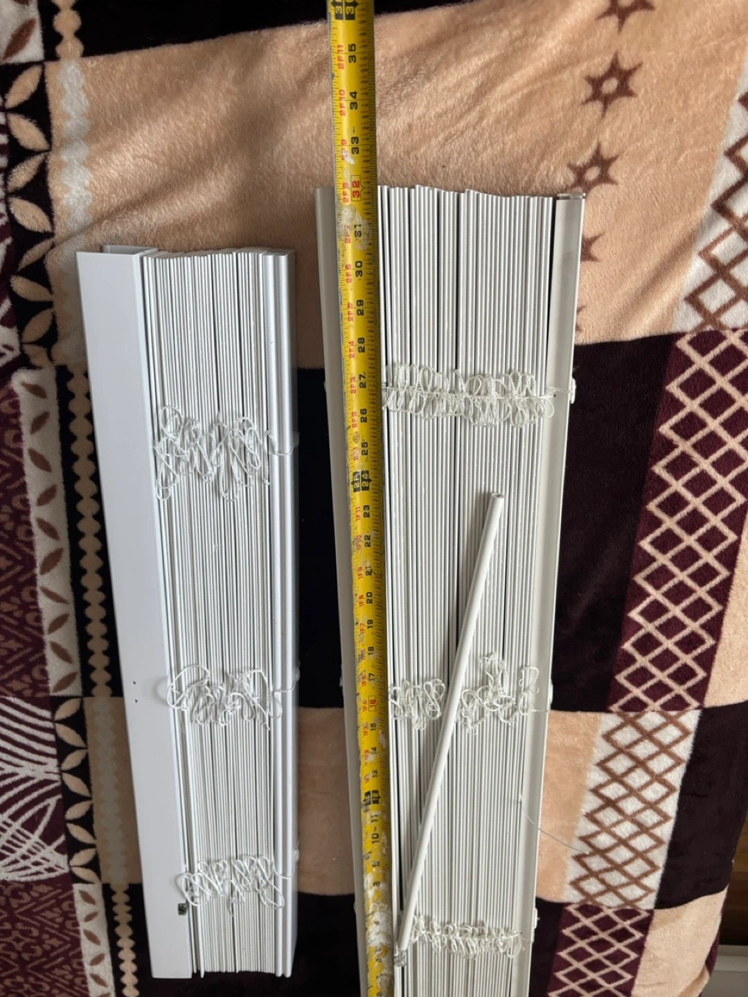Levolor White Vinyl Blinds - 36" x 64"