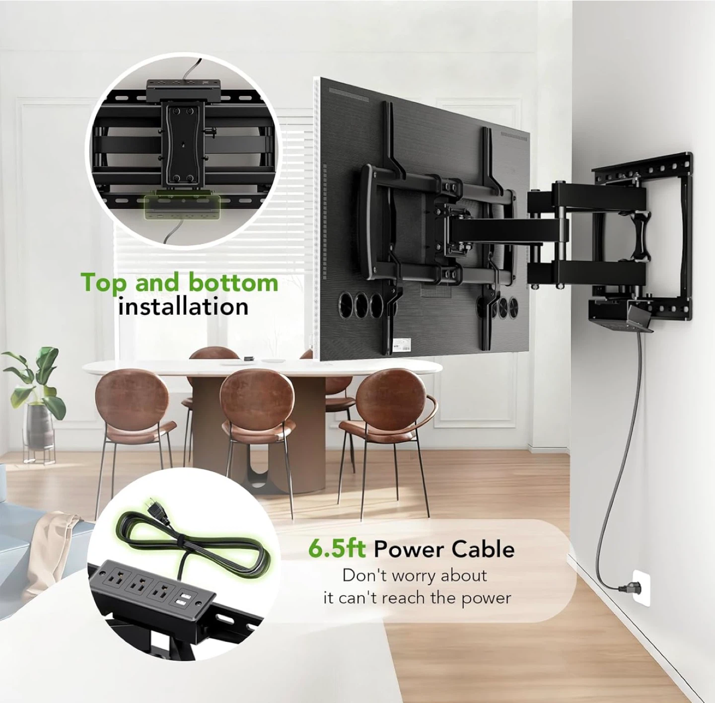 Full Motion TV Wall Mount for 32"-85" TVs - photo 4