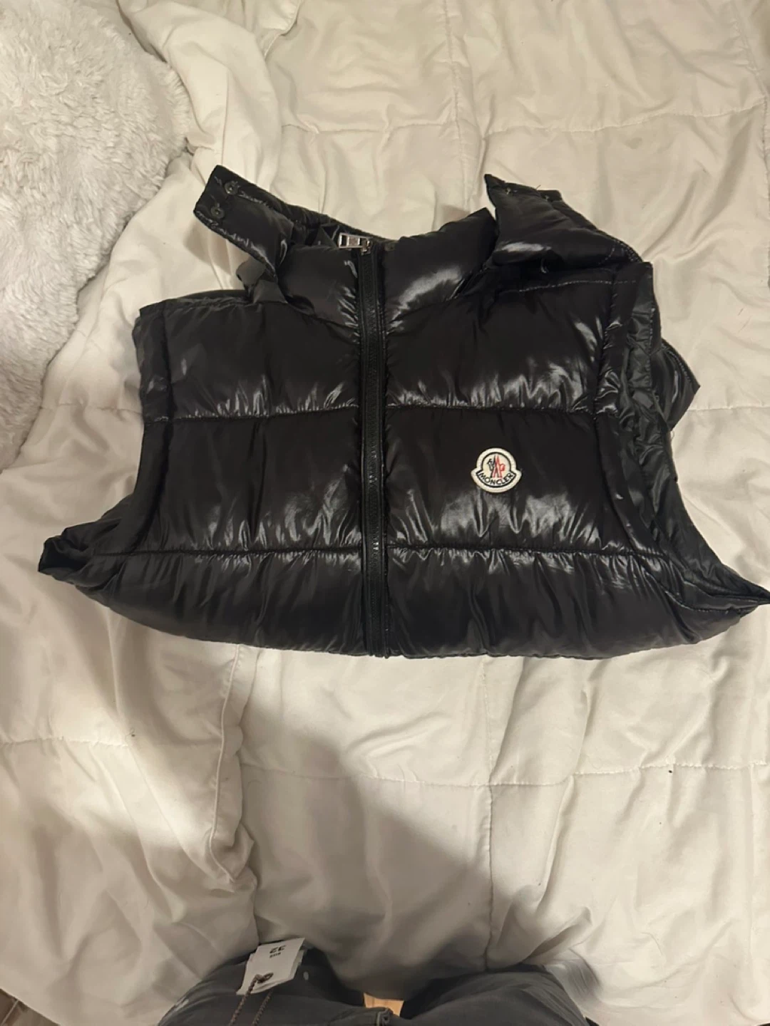 Moncler Black Puffer Vest Size M - photo 2
