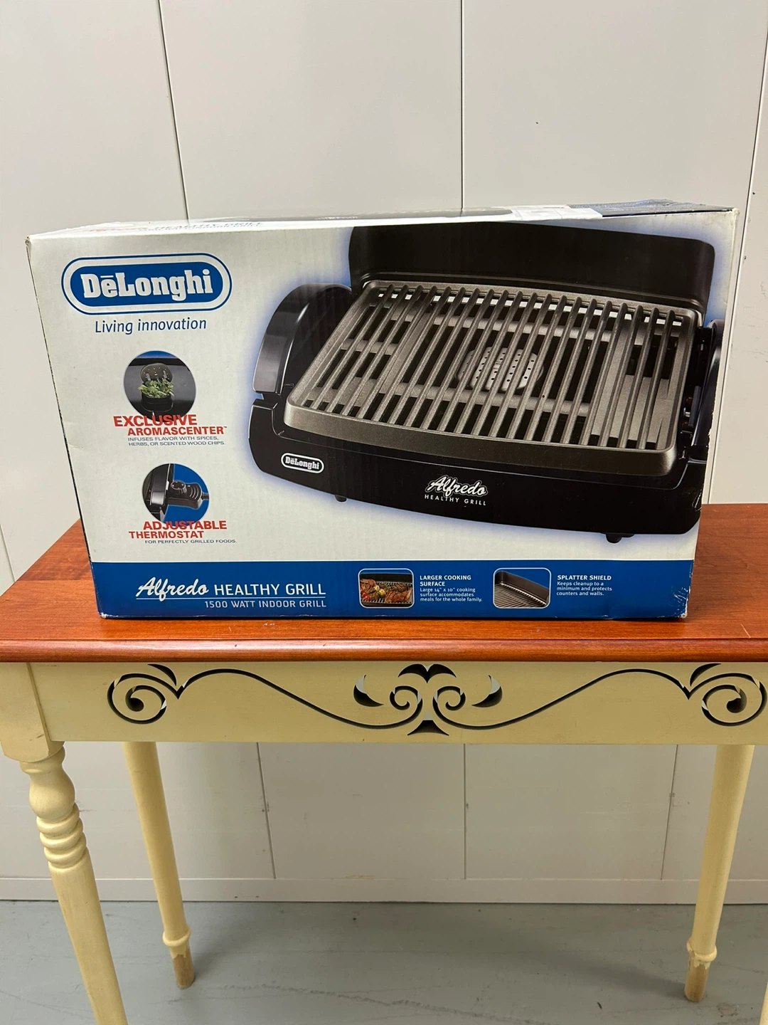DeLonghi Alfredo Healthy Grill 1500 Watt Indoor Grill